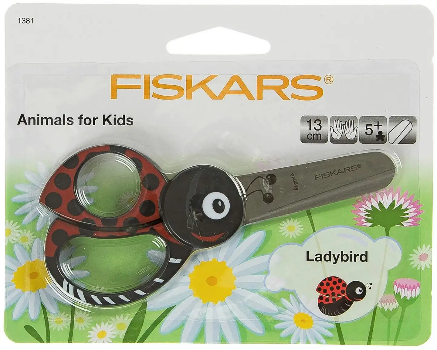 Fiskars lastensakset Leppäkerttu 13 cm