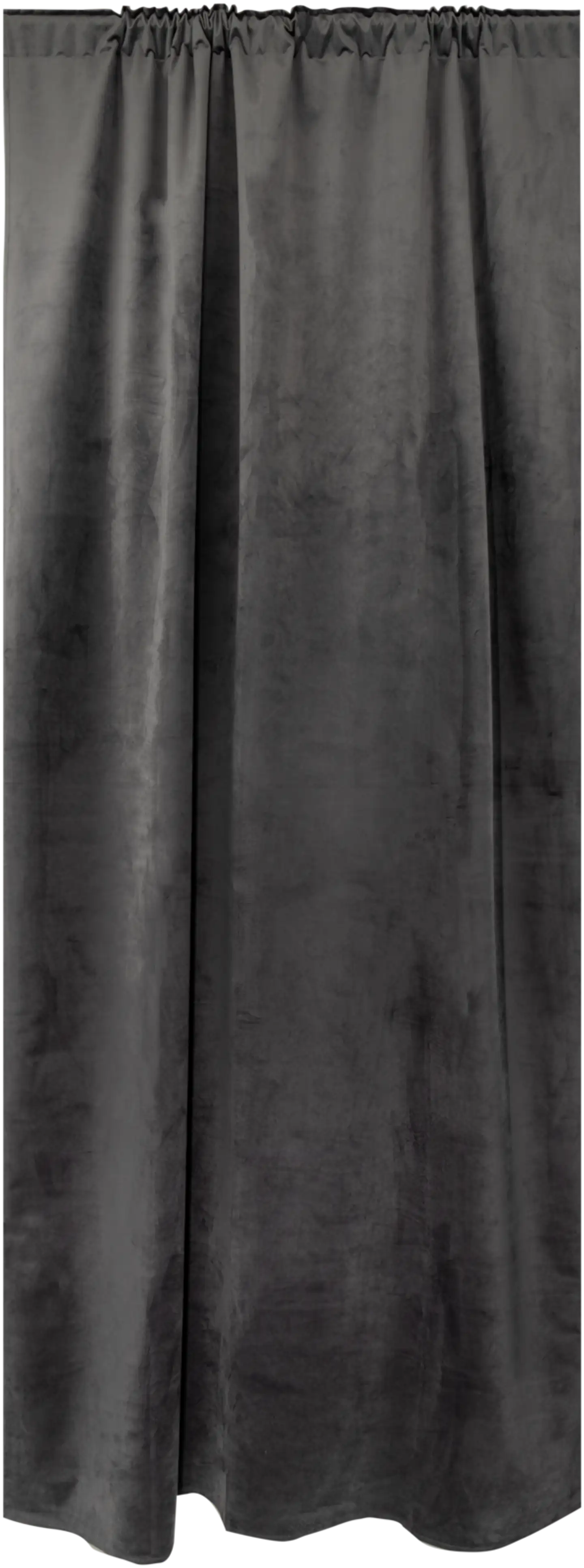 House pimennysverho Velvet 140x270 cm tummanharmaa - 2