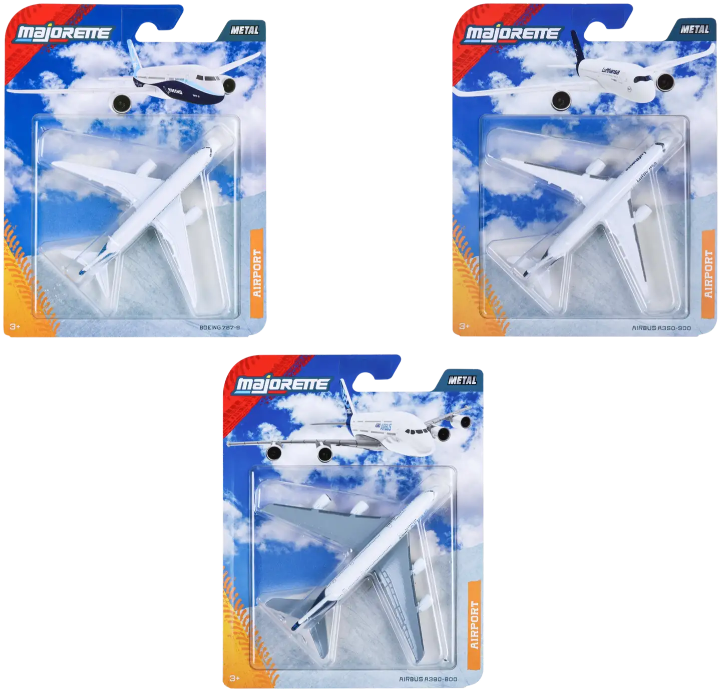Majorette Lentokone, metallia (die-cast), 11 cm, 1:64, useita erilaisia, lajitelma, myydään yksittäin - 5