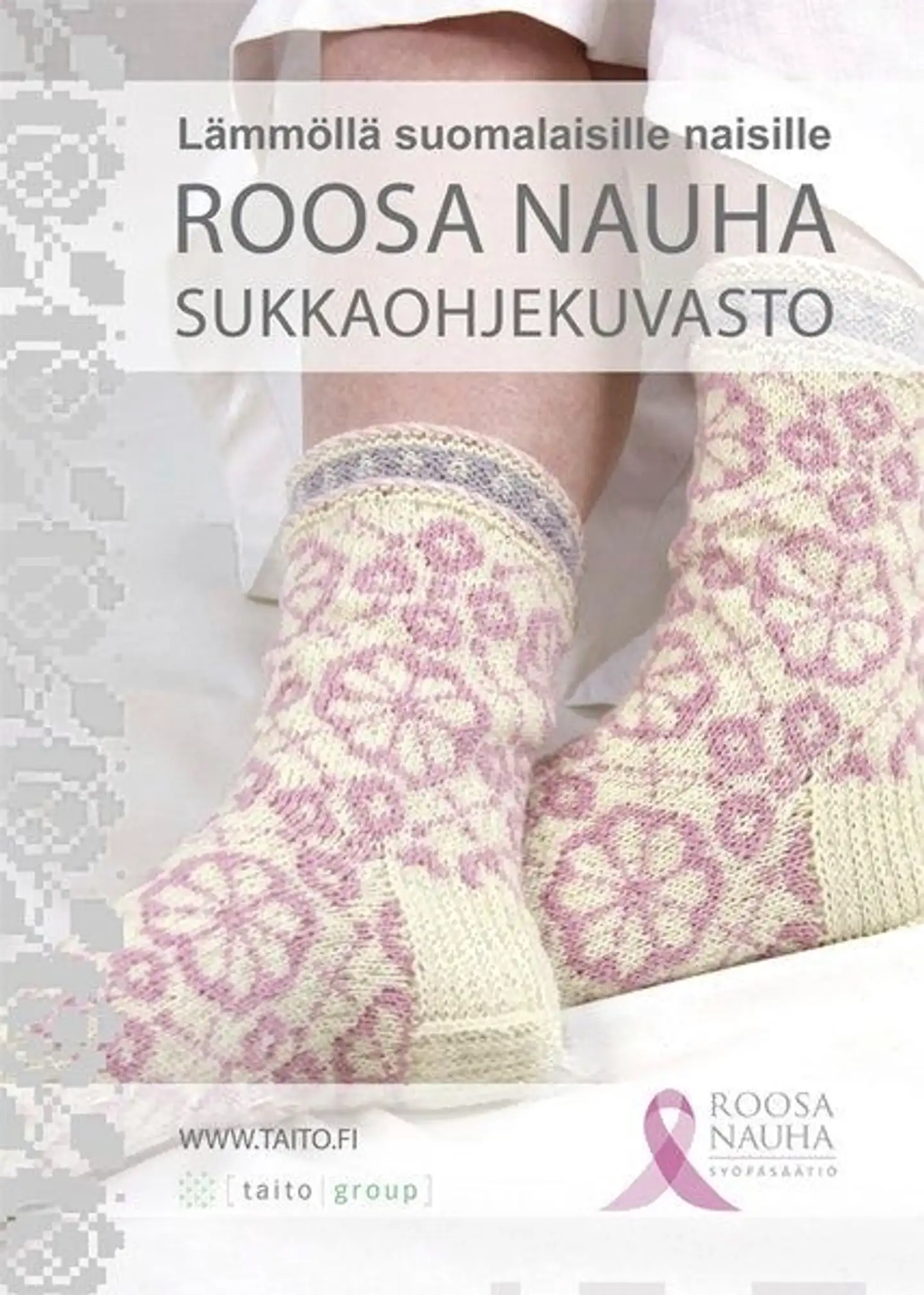 Roosa nauha -sukkaohjekuvasto 1