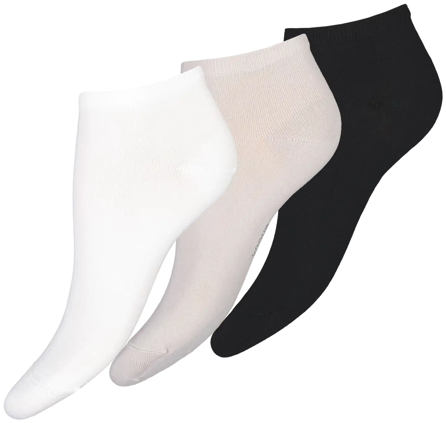 Vogue naisten sukat Bamboo Sneaker 3-pack - Caffe latte - 1