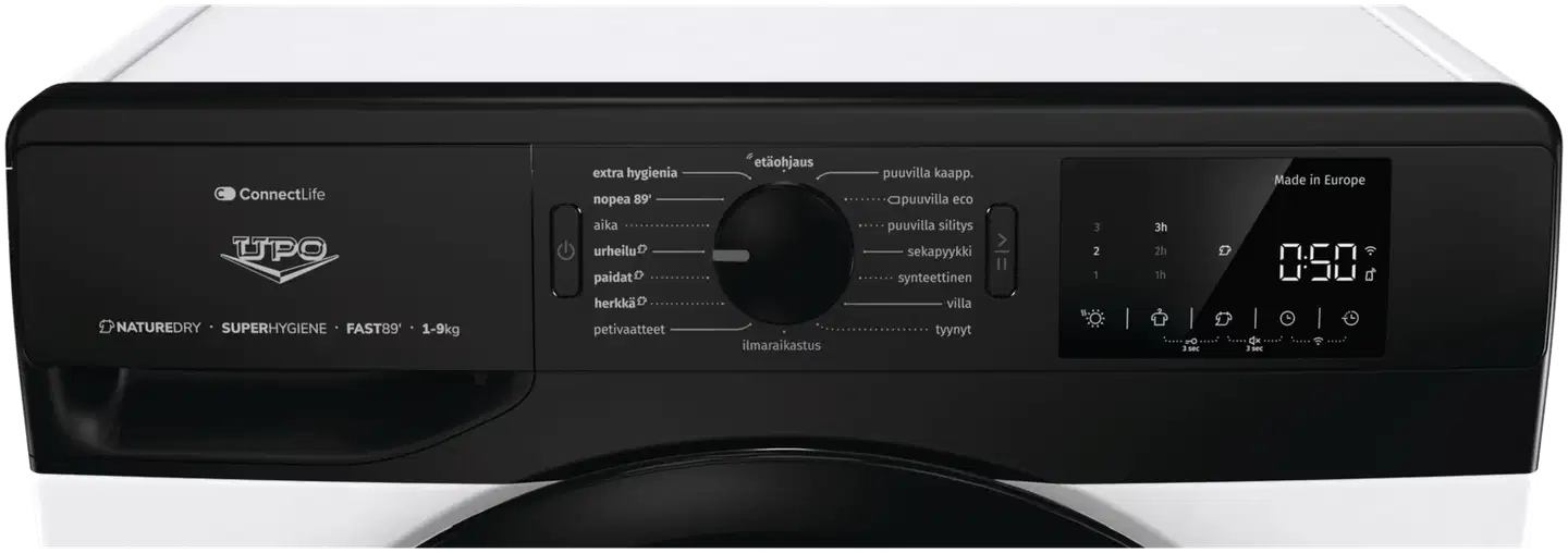 UPO kuivausrumpu K2V9DB 9kg valkoinen - 6