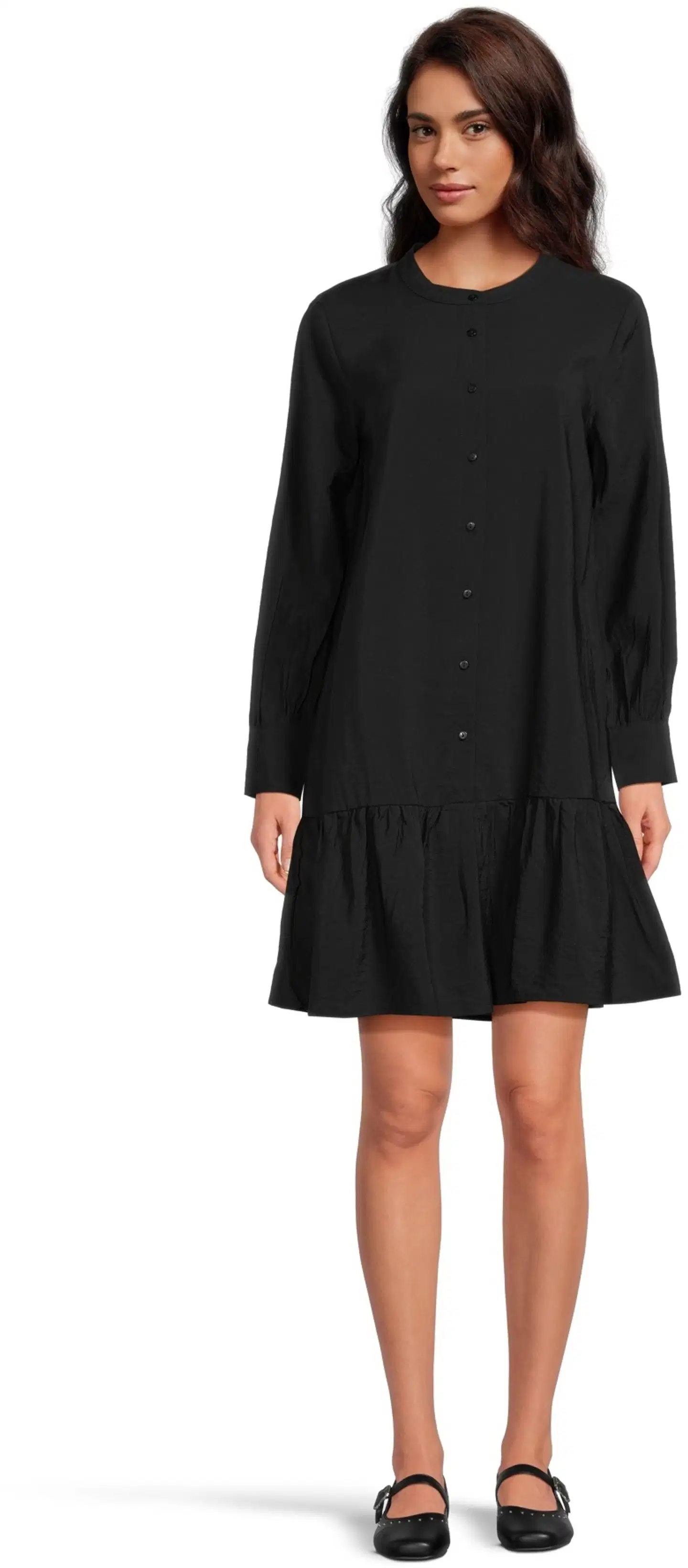 WKLY. naisten lyhyt paitamekko 218W030425 - BLACK - 1