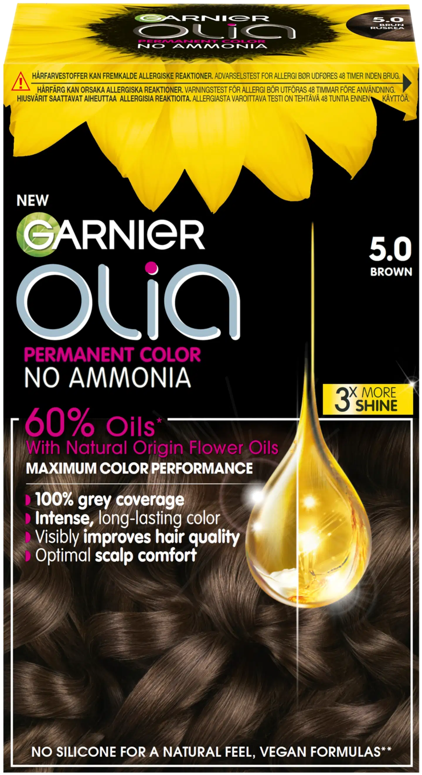 Garnier Olia 5.0 Brown kestoväri 174ml - 9