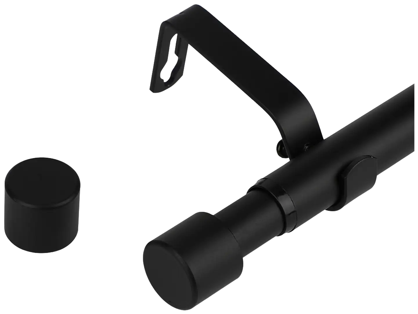 Ihanin verhotanko Sofia mattamusta 160-310cm 16/19mm - 2