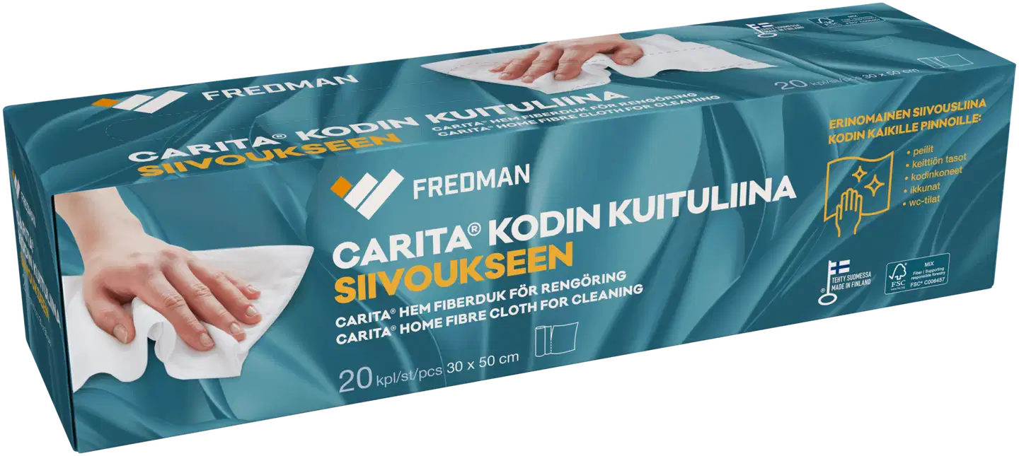 Fredman Carita® Kodin kuituliina siivoukseen 20 kpl