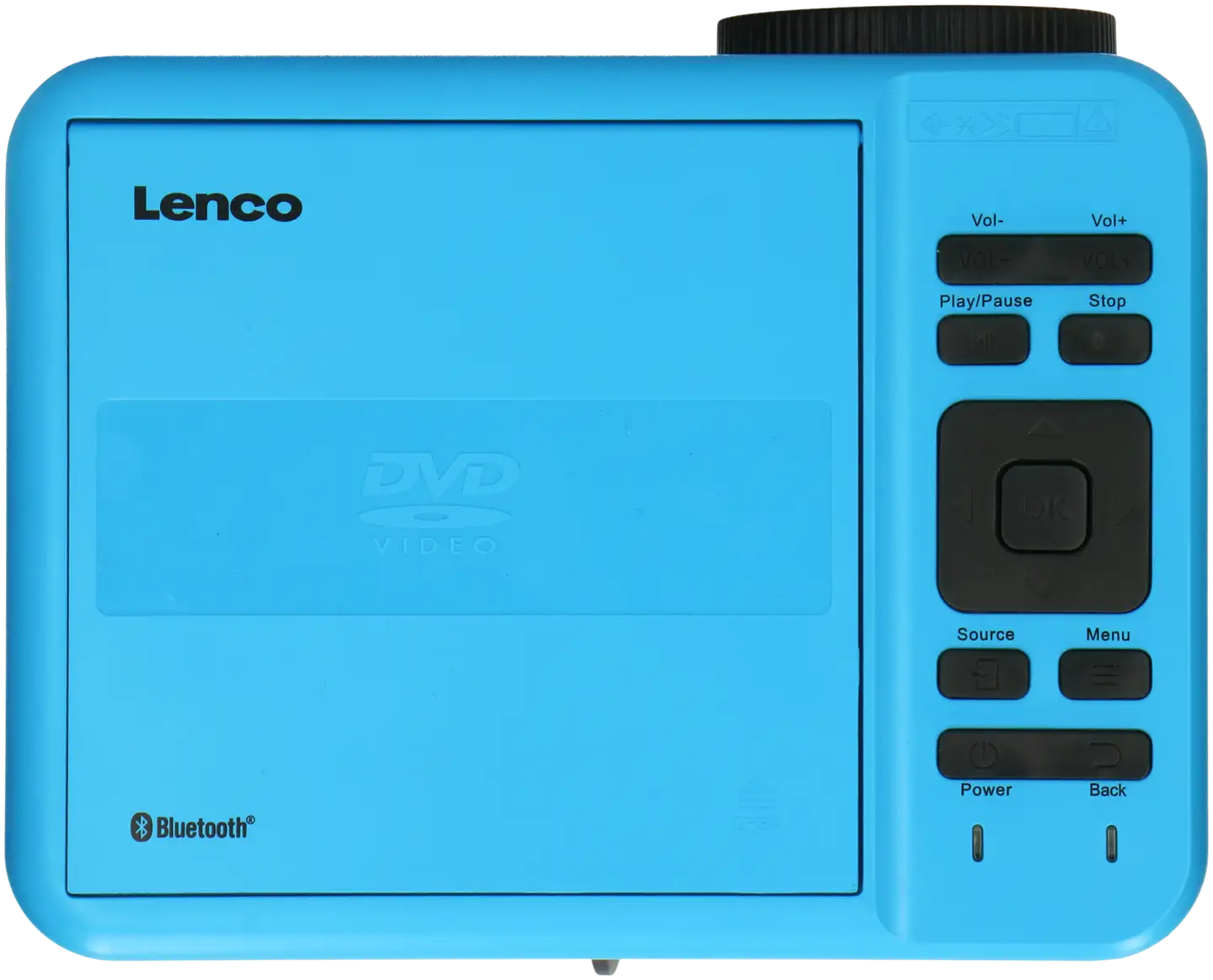 Lenco Full HD LCD-projektori sisäänrakennetulla DVD-soittimella ja Bluetooth audio yhteydellä LPJ-500BU sininen - 6
