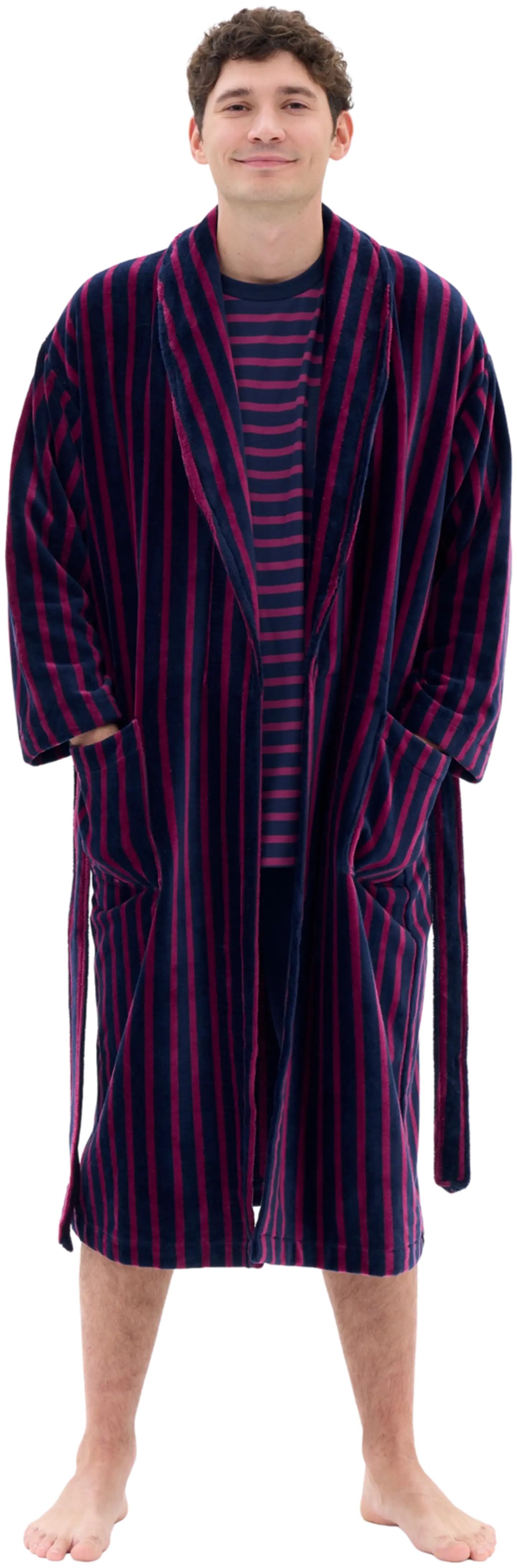 RATIA kylpytakki - t. sininen/viininpunainen - 4