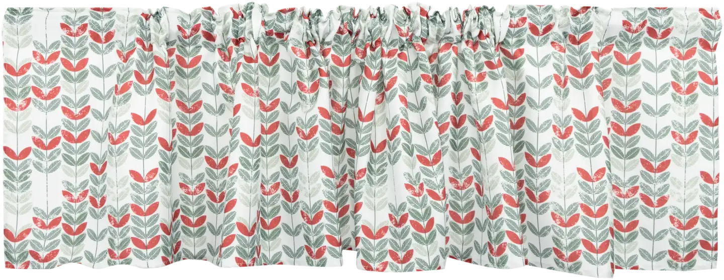House verhokappa Leaves 250x50 cm valkoinen/ vihreä/ punainen - 2