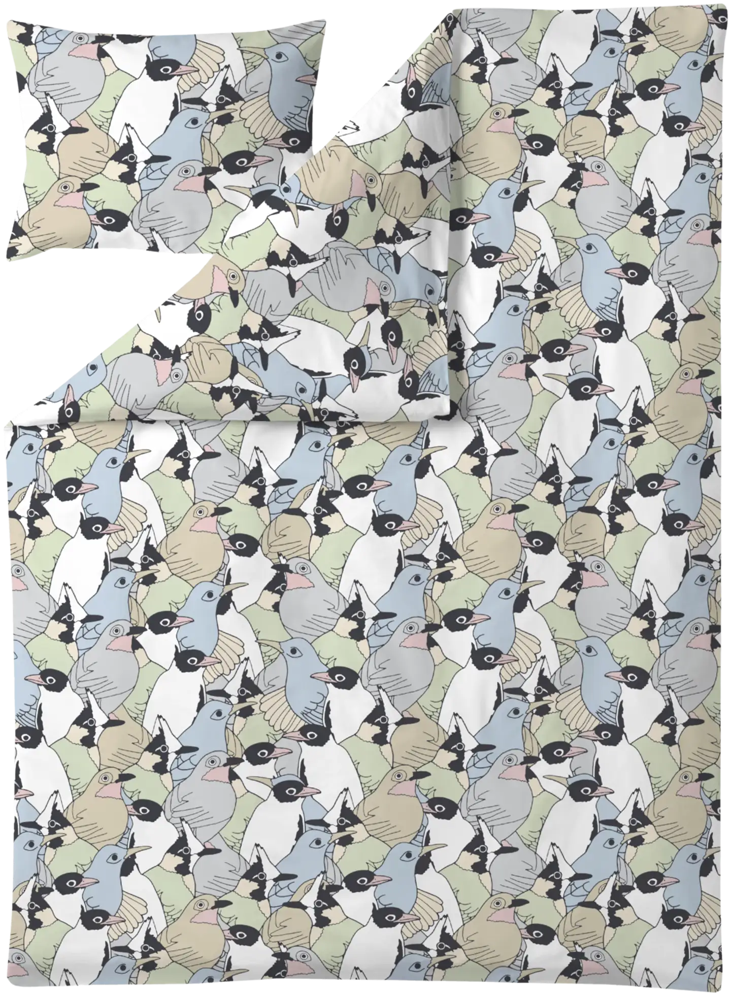 Finlayson pussilakanasetti Sekaparvi 150X210+50X60 pastelli - 1