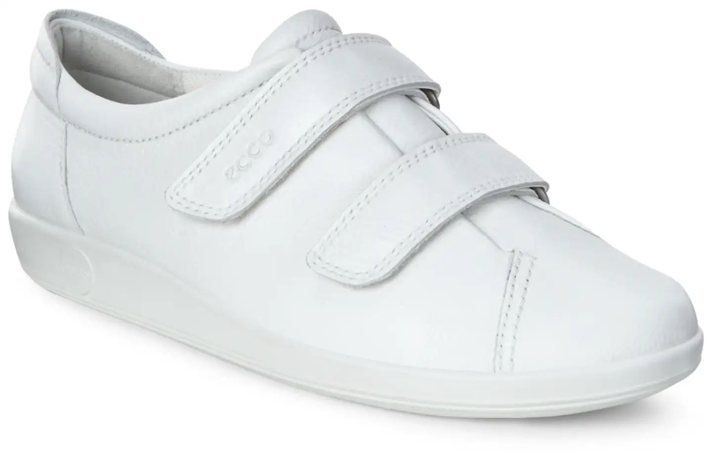 Ecco Soft 2.0 naisten kävelykenkä - Bright white - 1