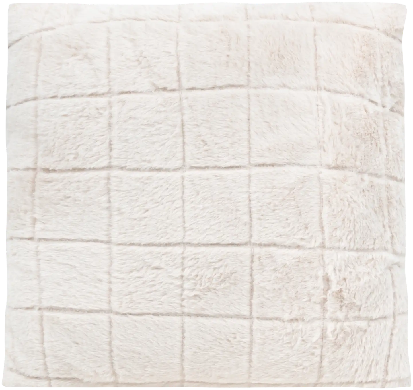 House sisustustyyny Check fur 45x45 cm beige - 1