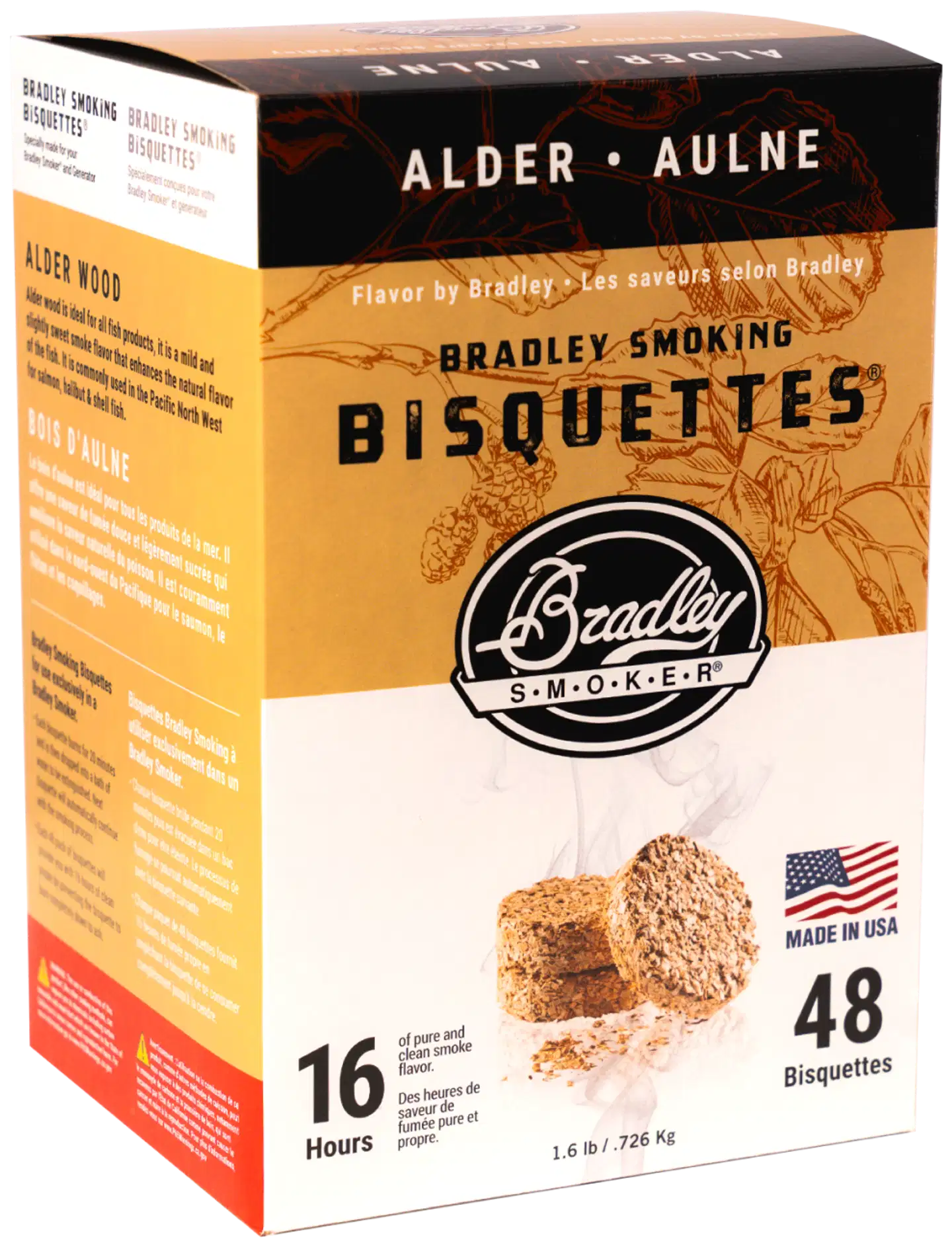 Bradley Smoker leppäsavustusbriketit 48 kpl - 1