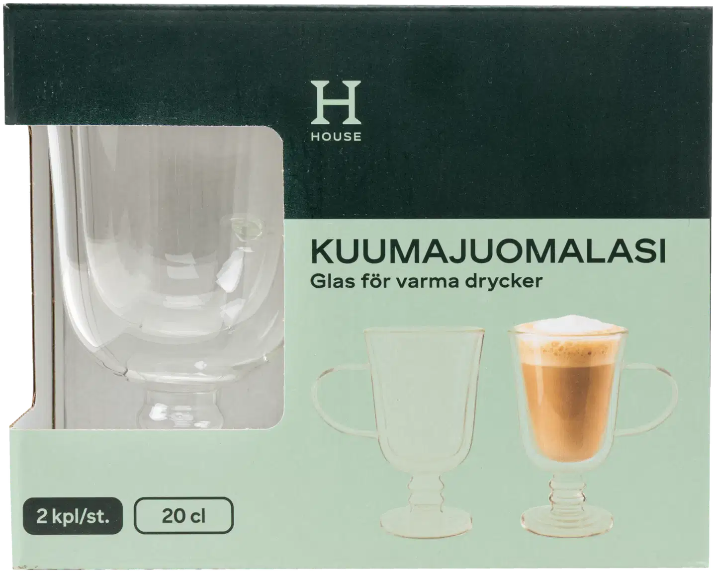 House kuumajuomalasi 20 cl 2-pack - 2
