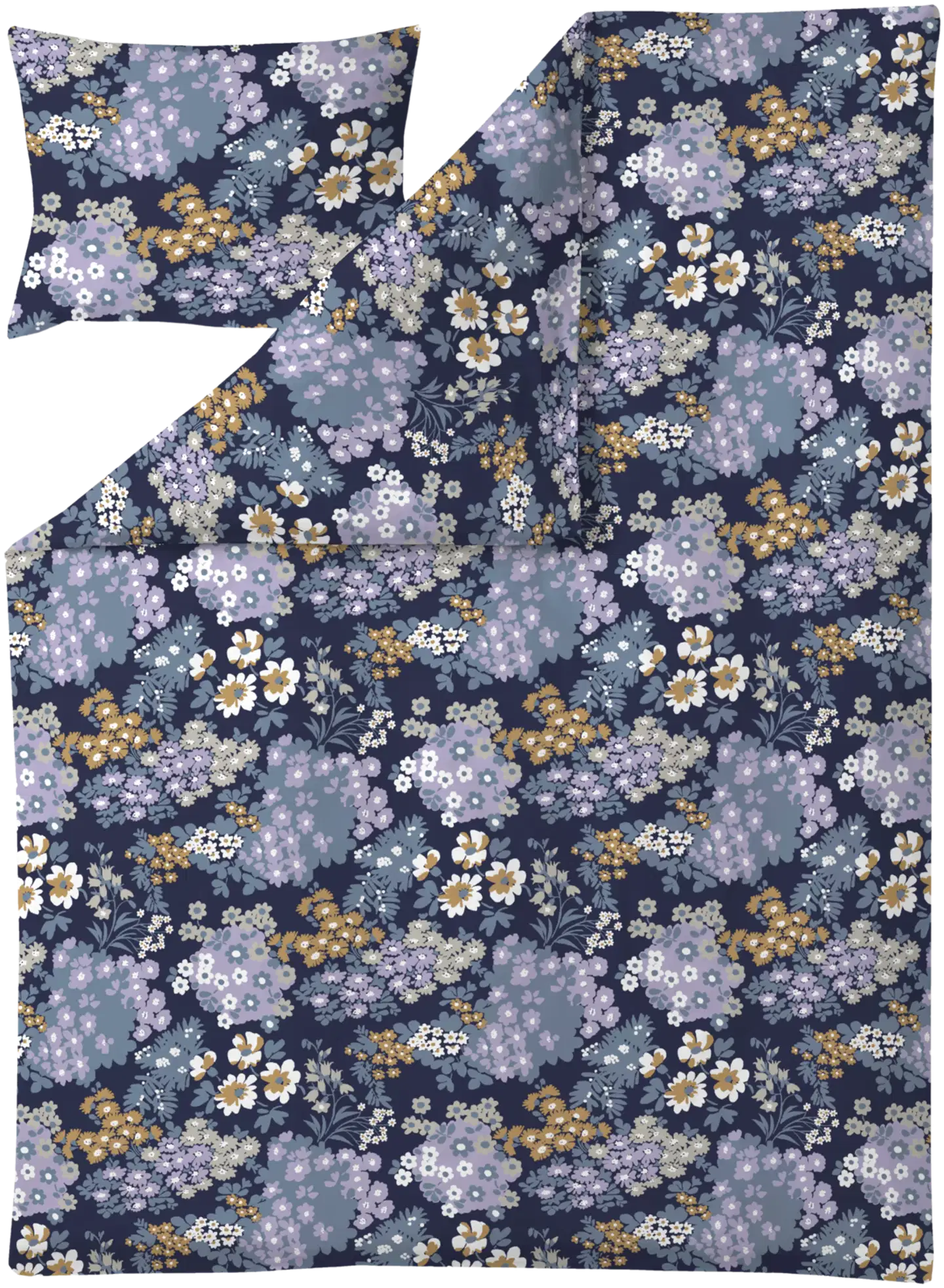 Finlayson pussilakanasetti  Bella 150X210+50X60 sini-lila - 1