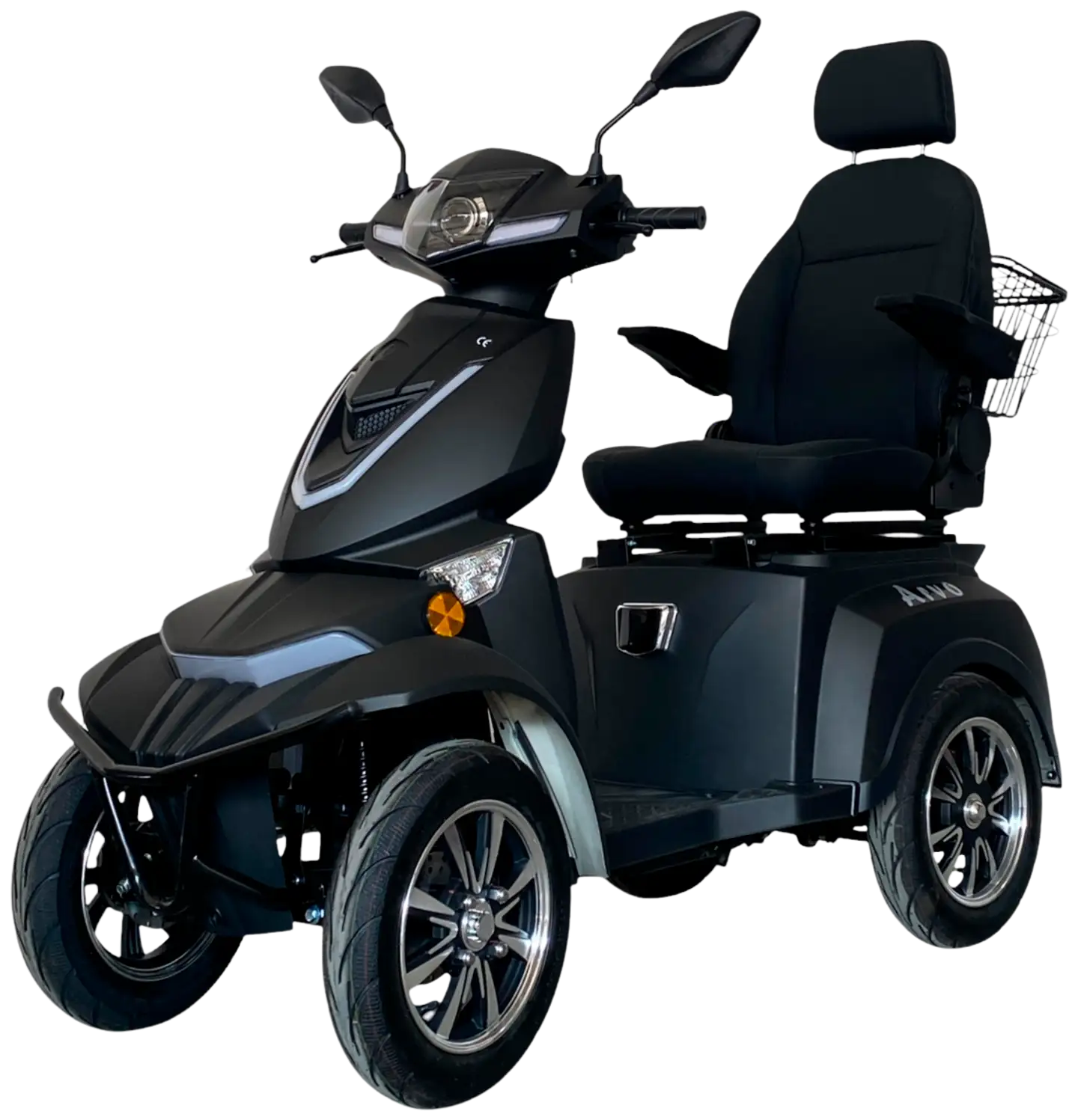 Arvo senioriskootteri P800 musta - 2