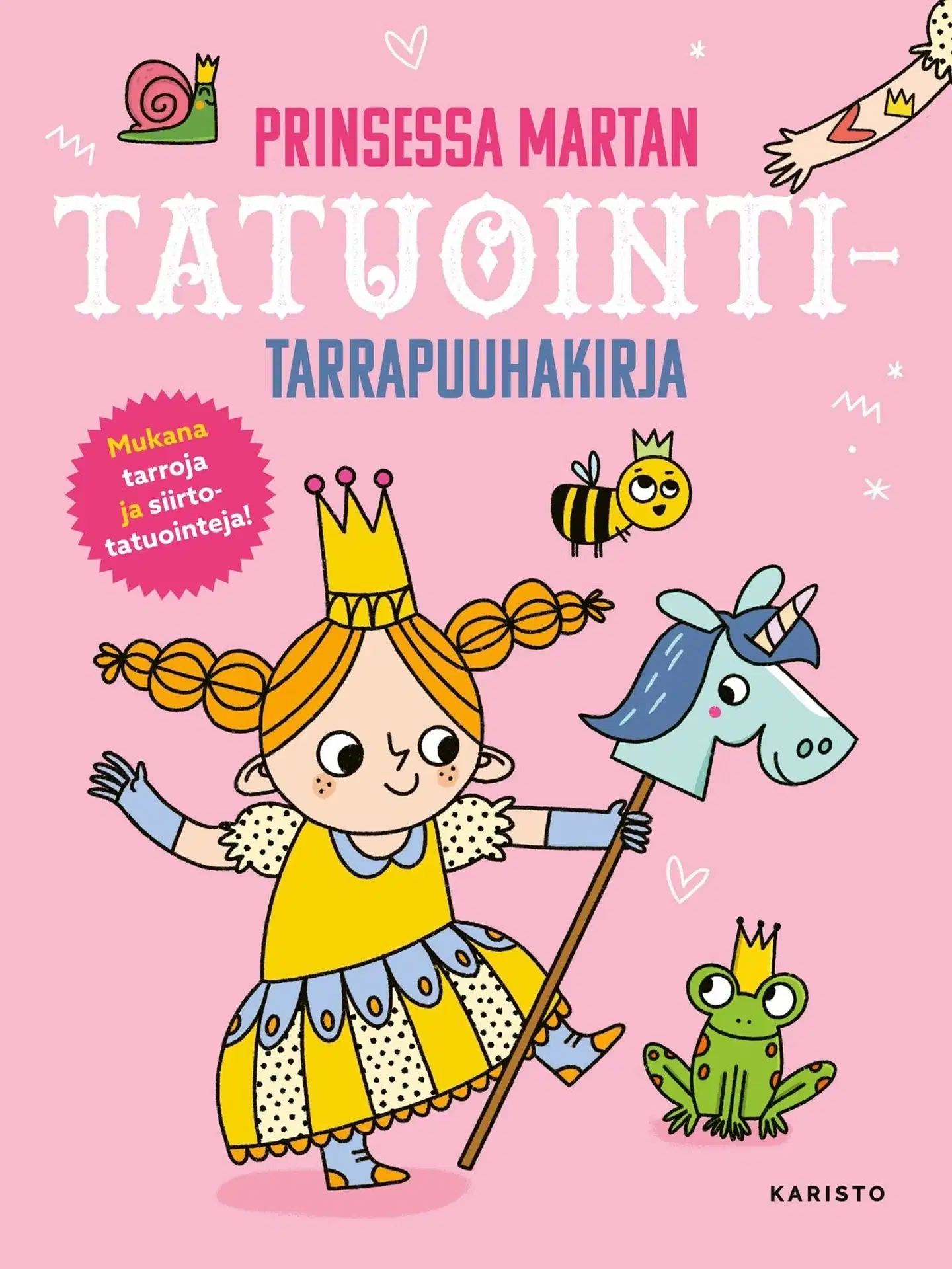 Prinsessa Martan tatuointitarrapuuhakirja - Mukana tarroja ja siirtotatuointeja