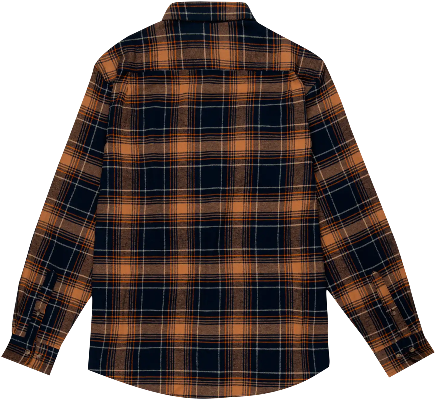House miesten ruudullinen flanellipaita 194H282508 - Rusty orange-blue-yellow check - 2