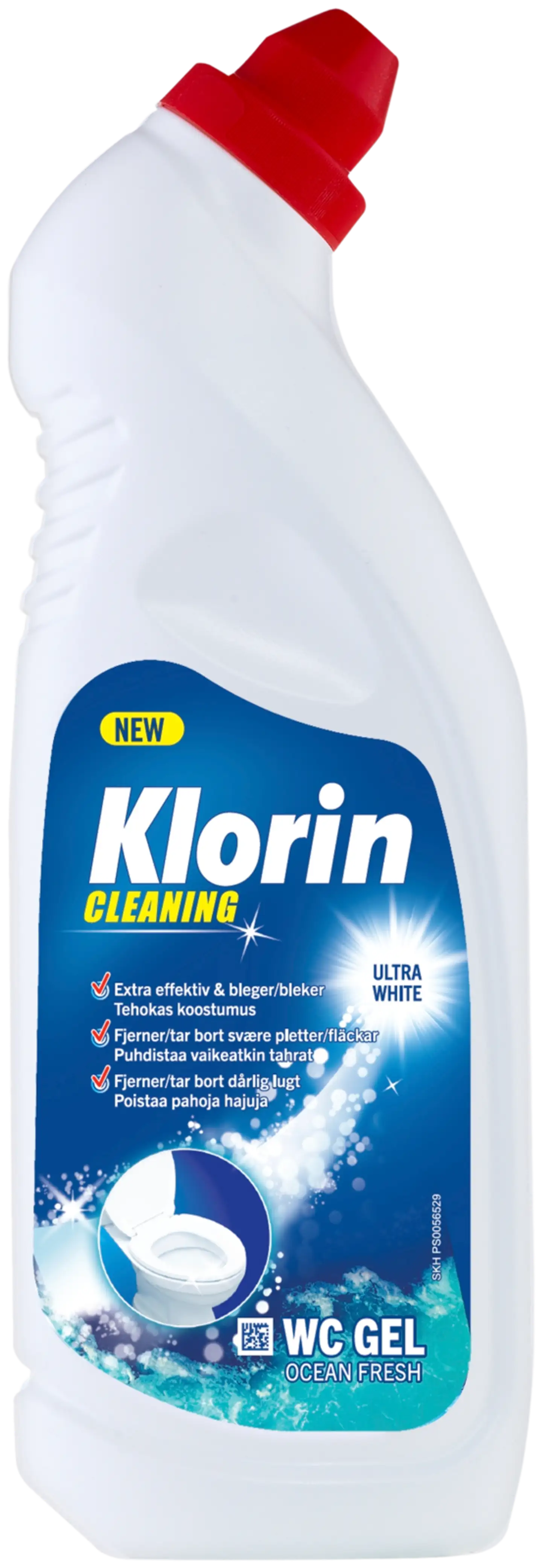 Klorin Cleaning Ocean Fresh wc-geeli 750ml