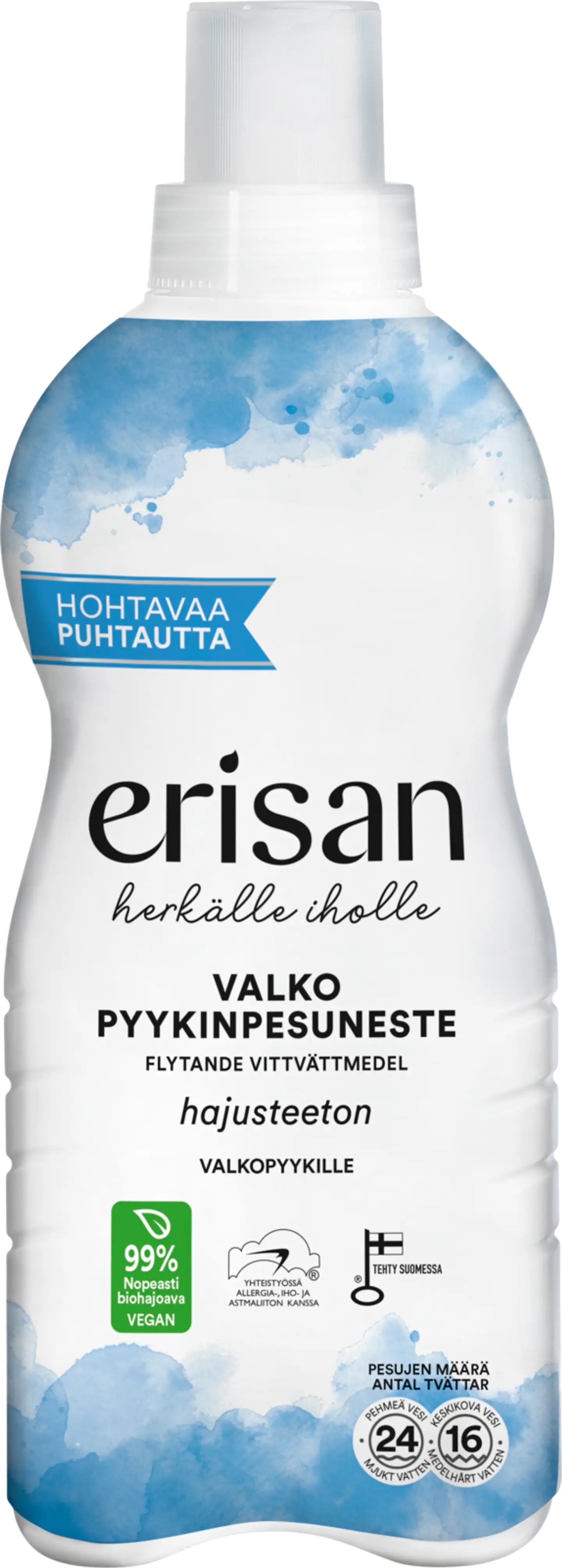 Erisan Hajusteeton  Valko Pyykinpesuneste 850 ml