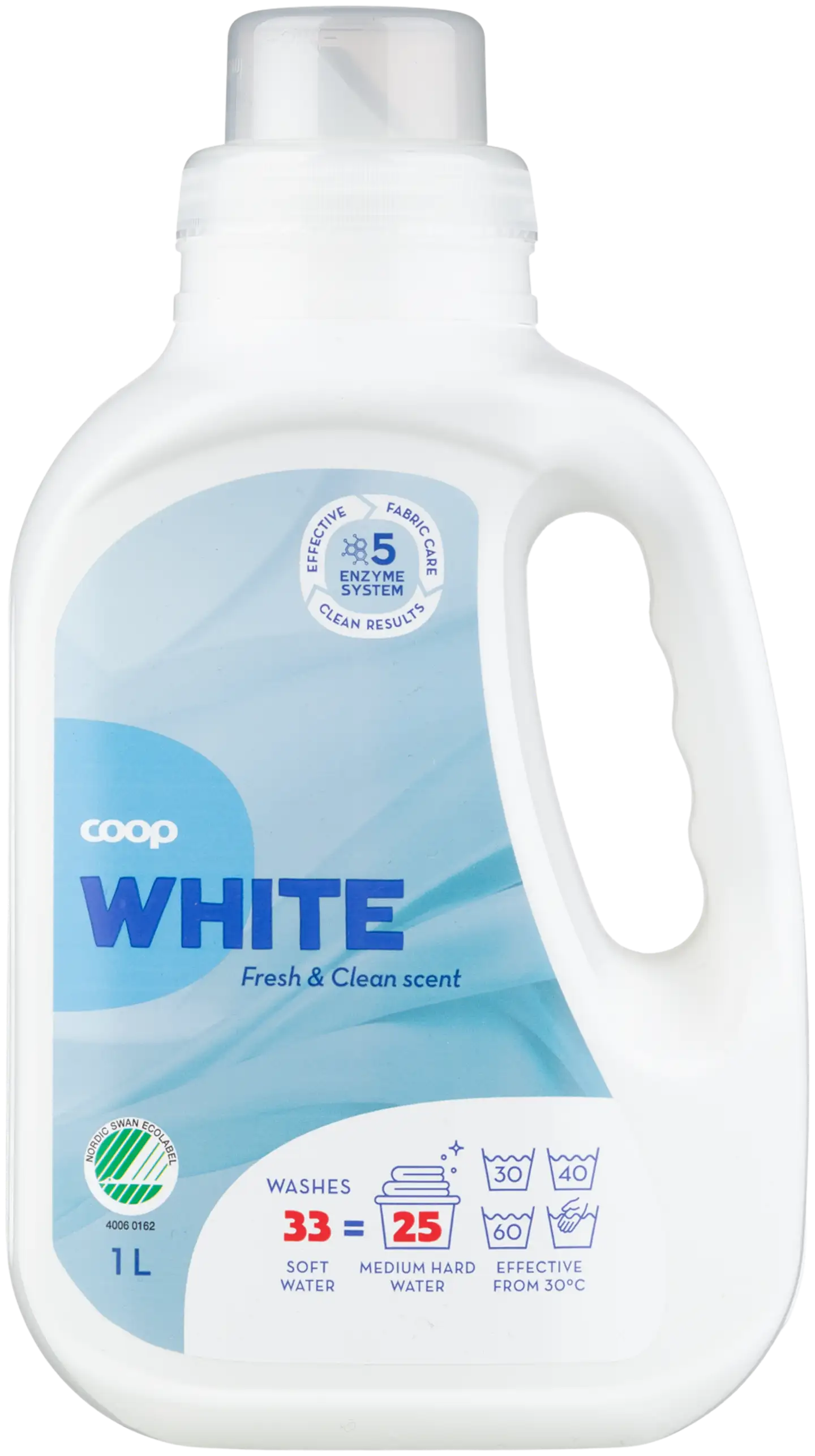 Coop White valkopyykinpesuneste 1 l