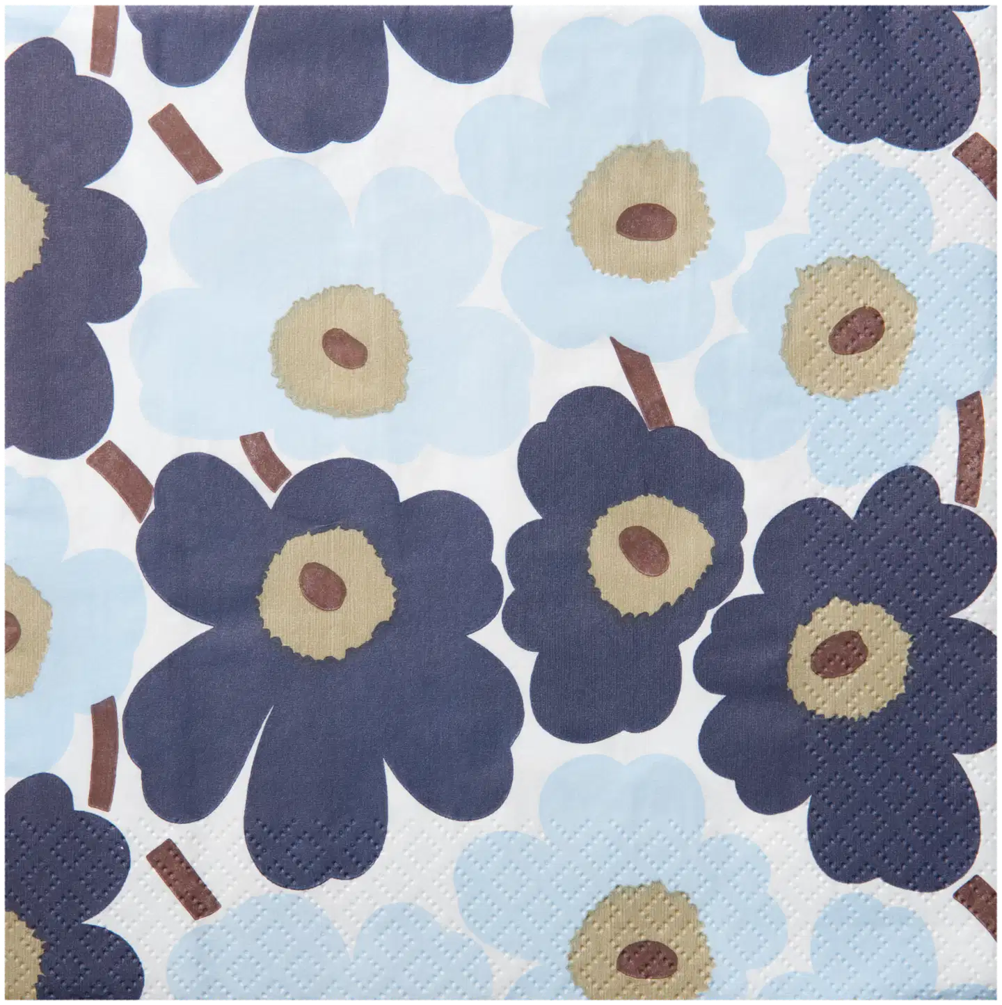 Marimekko Mini Unikko denim lautasliina 20kpl/24cm
