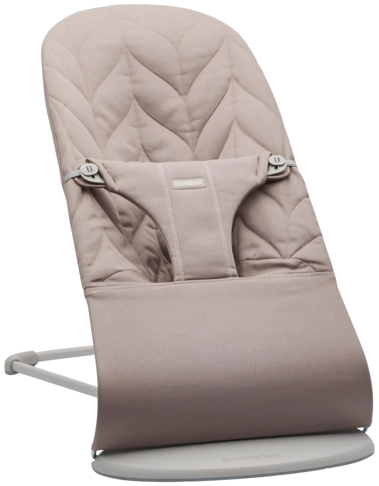 BabyBjörn sitteri bliss - kudottu, petal quilt, hiekanharmaa - 1