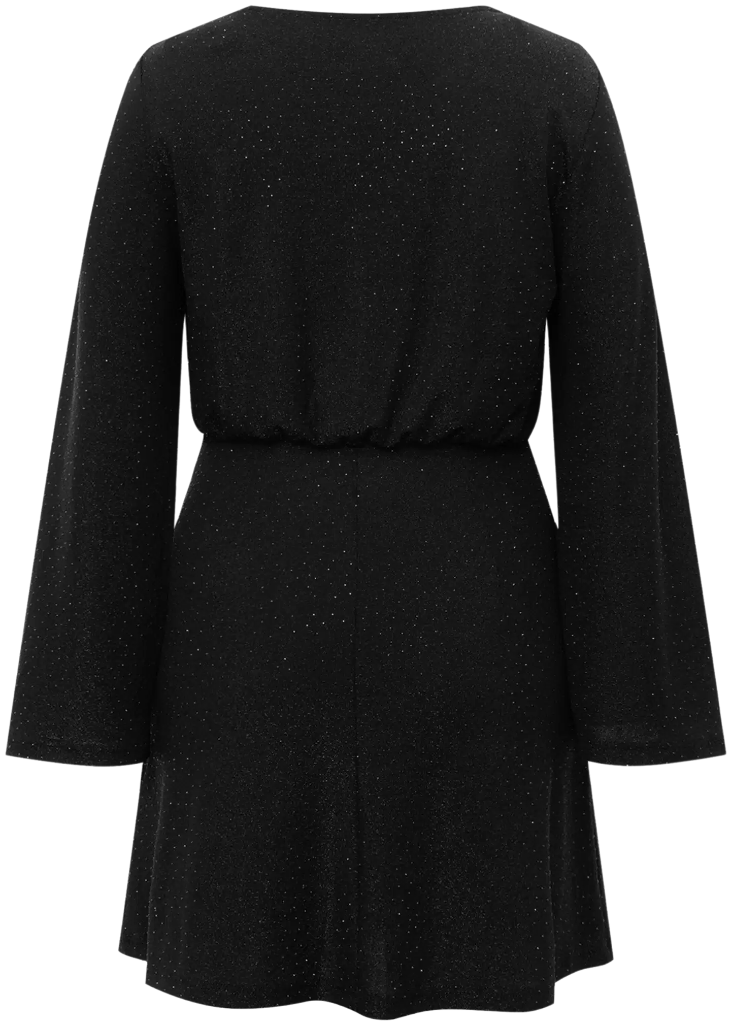 WKLY. naisten lyhyt kimallejuhlamekko pitkä hiha 218W382672 - black - 2