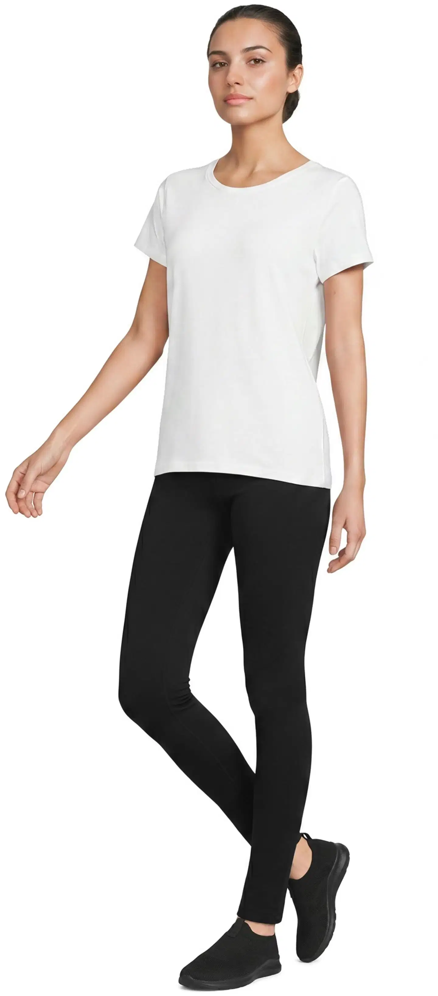 House naisten leggingsit Lene - MUSTA - 4