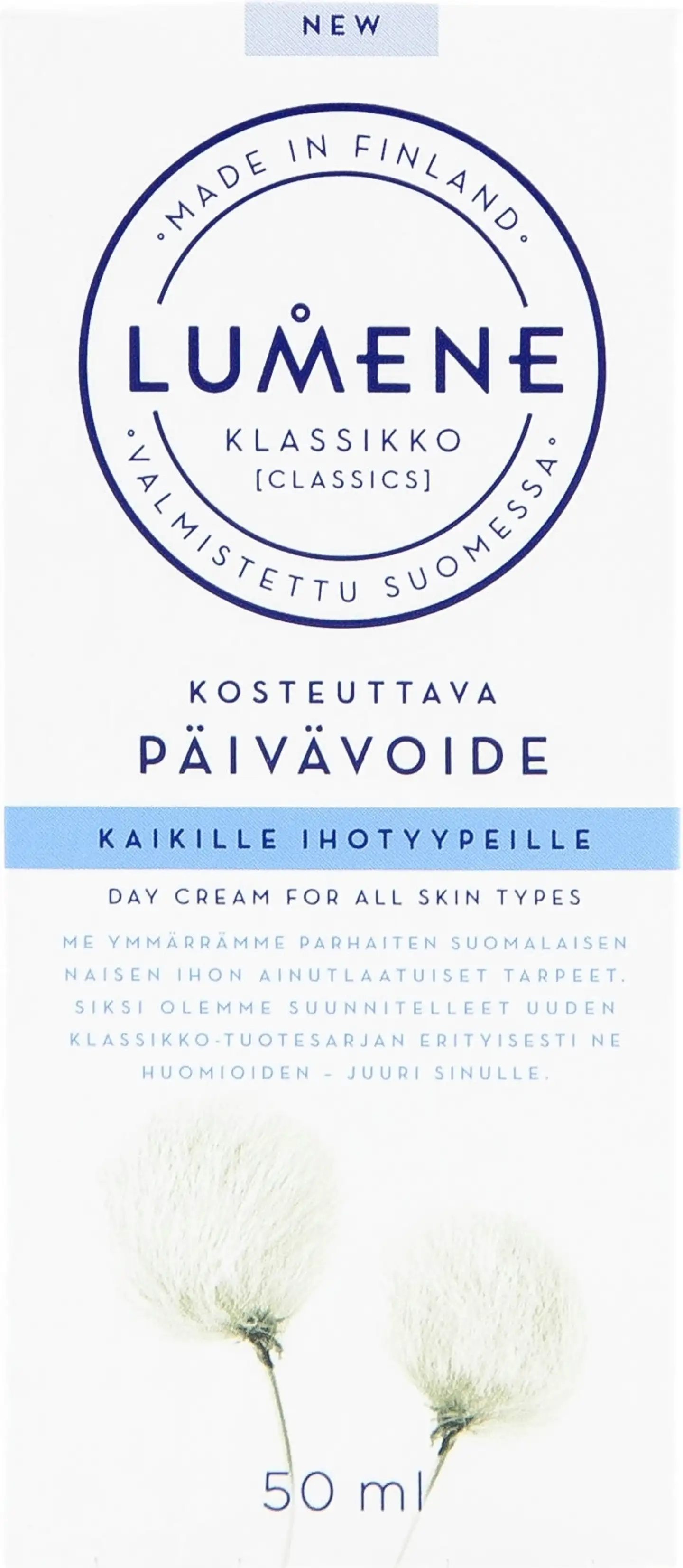 Lumene KLASSIKKO Kosteuttava päivävoide kaikille ihotyypeille 50ml - 2