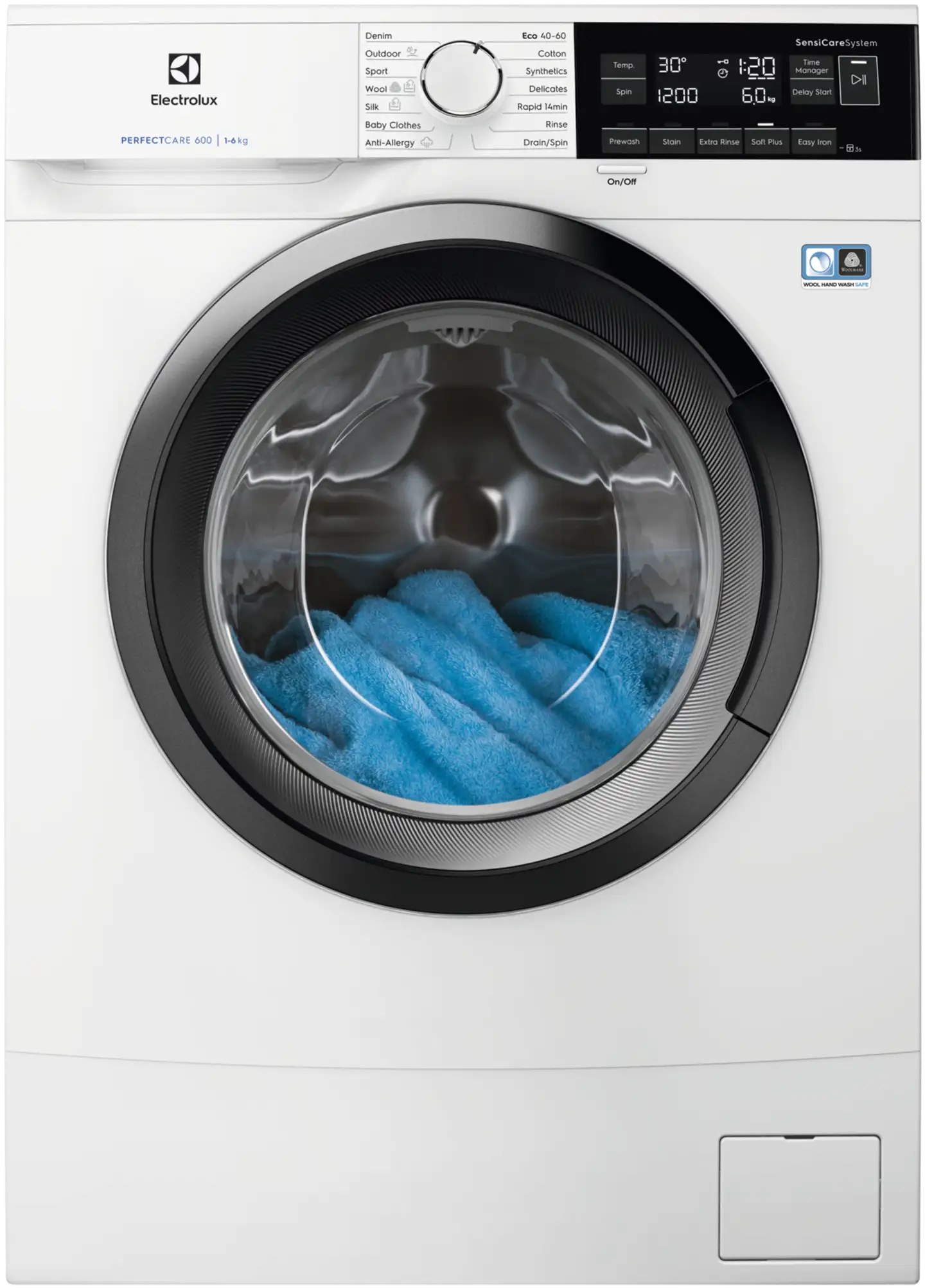 Electrolux edestä täytettävä pyykinpesukone EW6S662W38 Slim 6kg valkoinen - 1