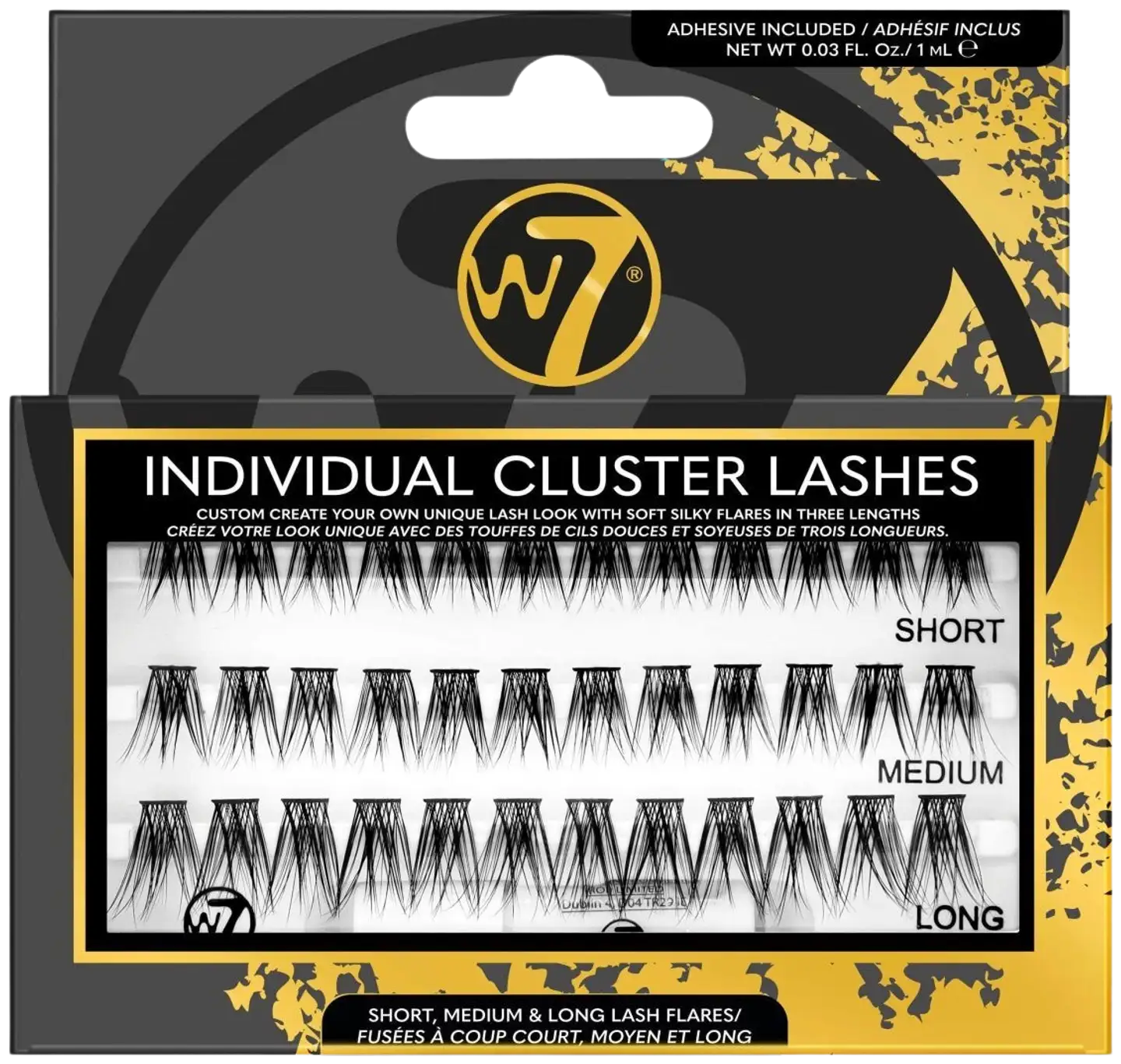 W7 Irtoripset ja liima Cluster Lashes