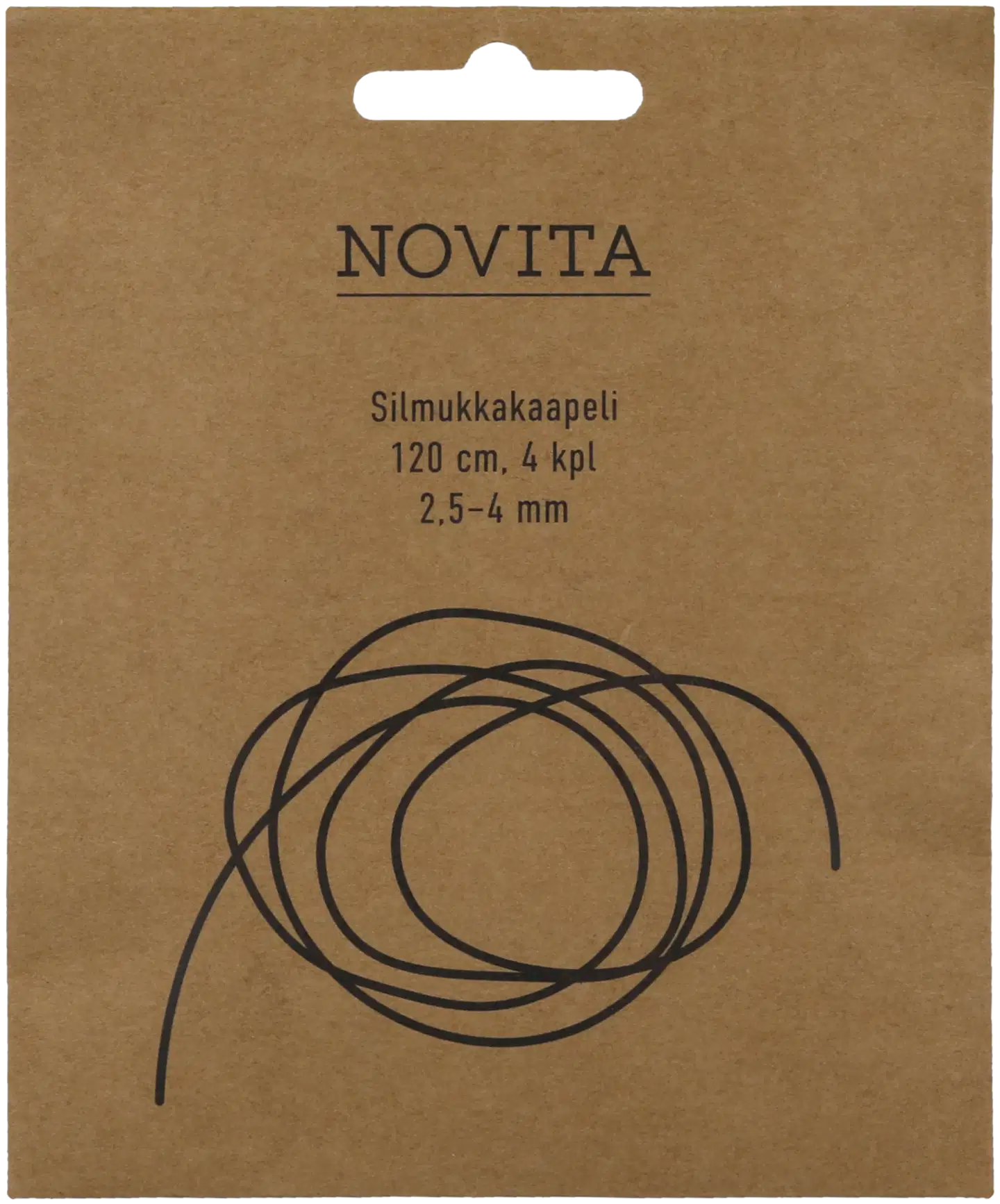 Novita silmukkakaapeli 120 cm 4 kpl 2.5-4 mm - 1