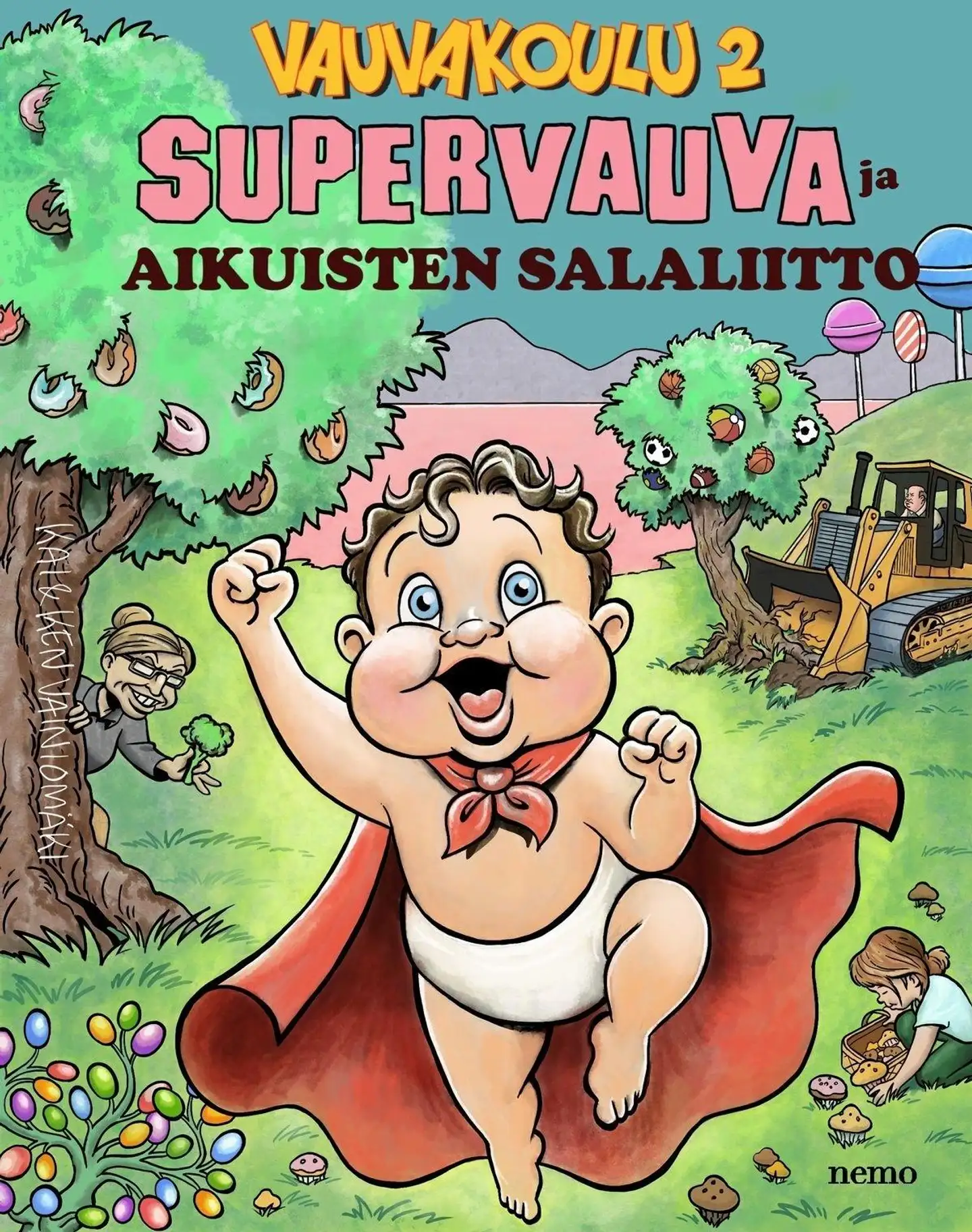 Vainiomäki, Vauvakoulu 2 - Supervauva ja aikuisten salaliitto