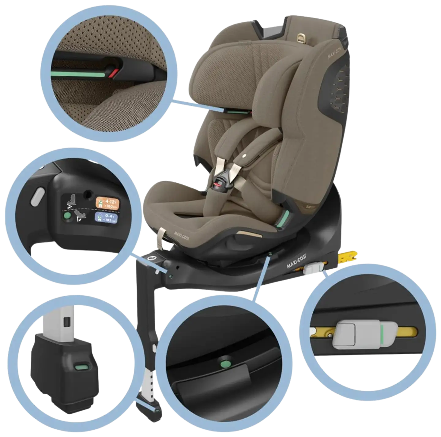 Maxi-Cosi lasten turvaistuin Emerald 360 Pro vihreä - 10