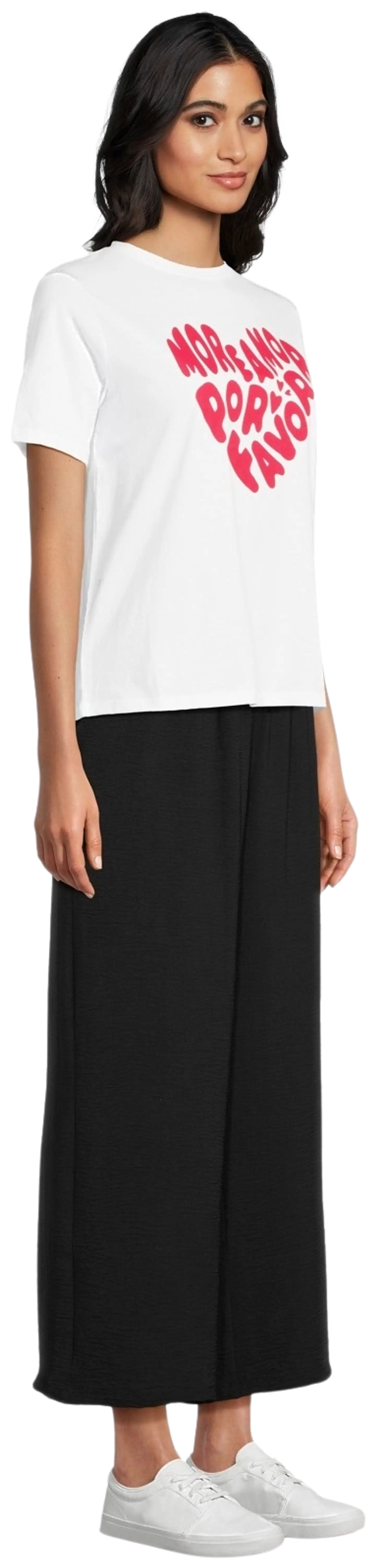 TEX naisten leveälahkeiset housut I282891 - black 2 - 4
