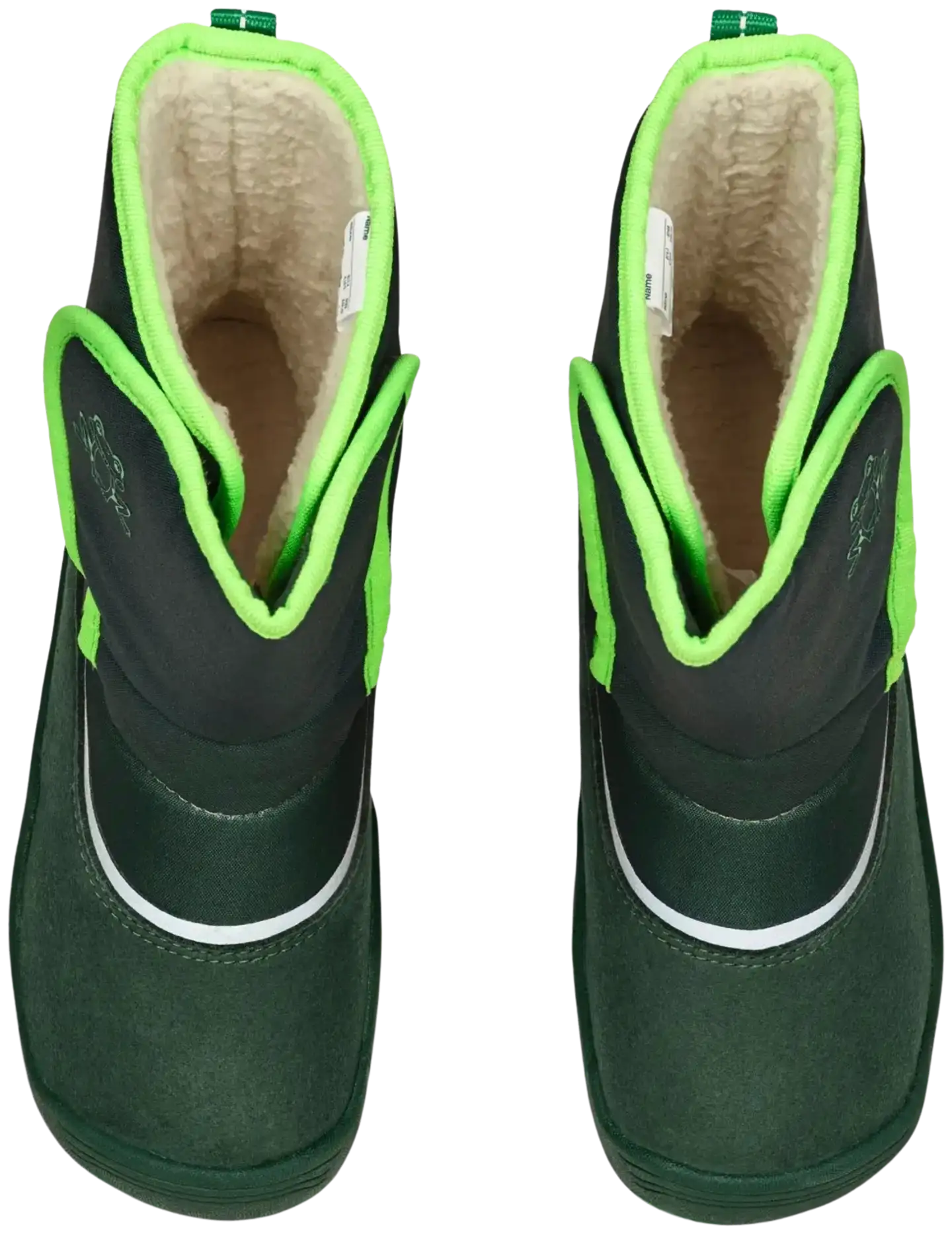 Affenzahn lasten paljasjalkakenkä Snow Boot Vegan Freezy - Frog - 5