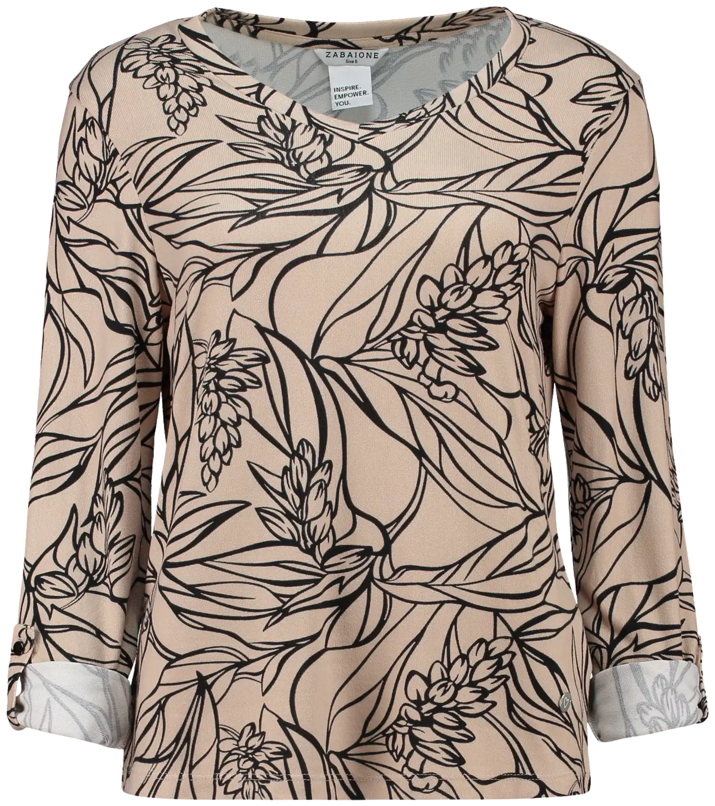 Zabaione naisten paitis Al44ina - D2910 beige black - 1
