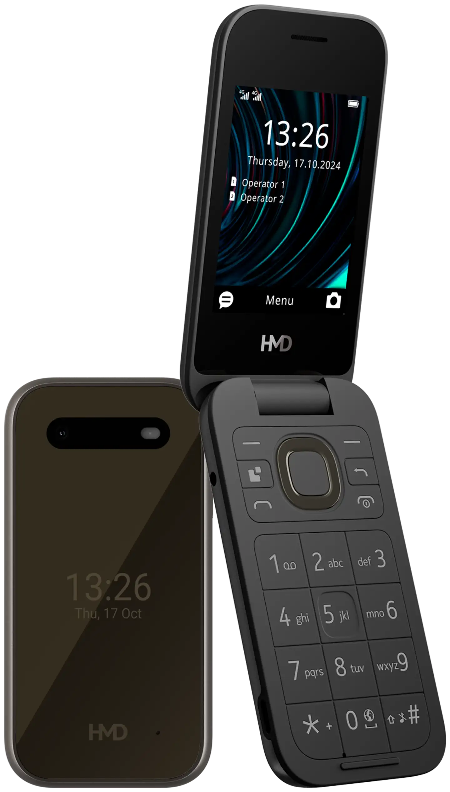 HMD Peruspuhelin 2660 Flip musta - 1