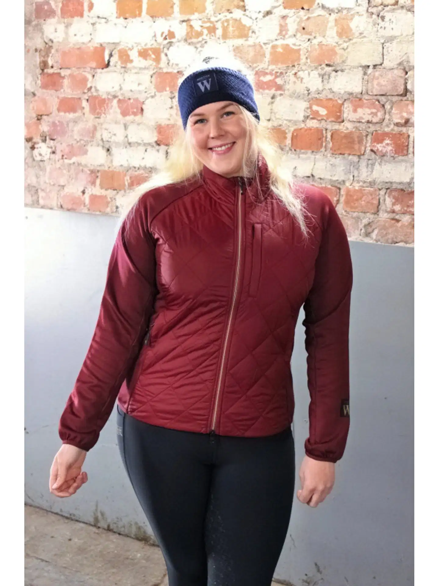 Wahlsten gedan naisten hybrid takki - CHERRY - 3