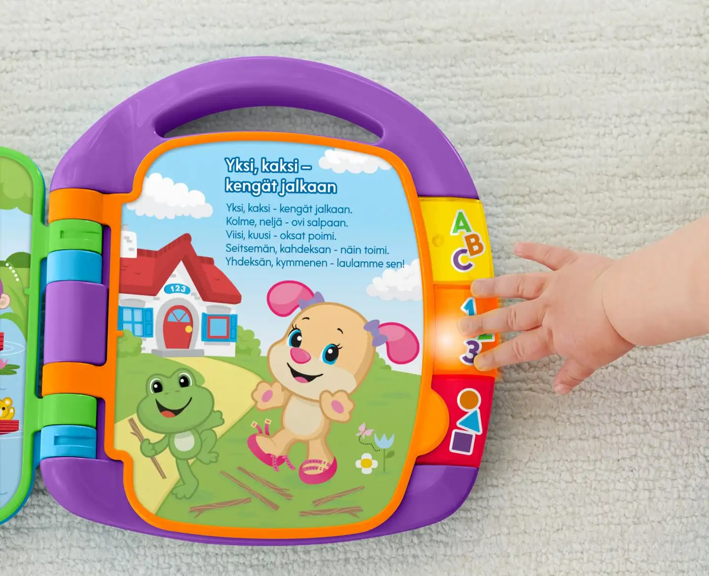 Fisher-Price Laugh & Learn laulava kirja suomenkielinen 6kk+ - 3