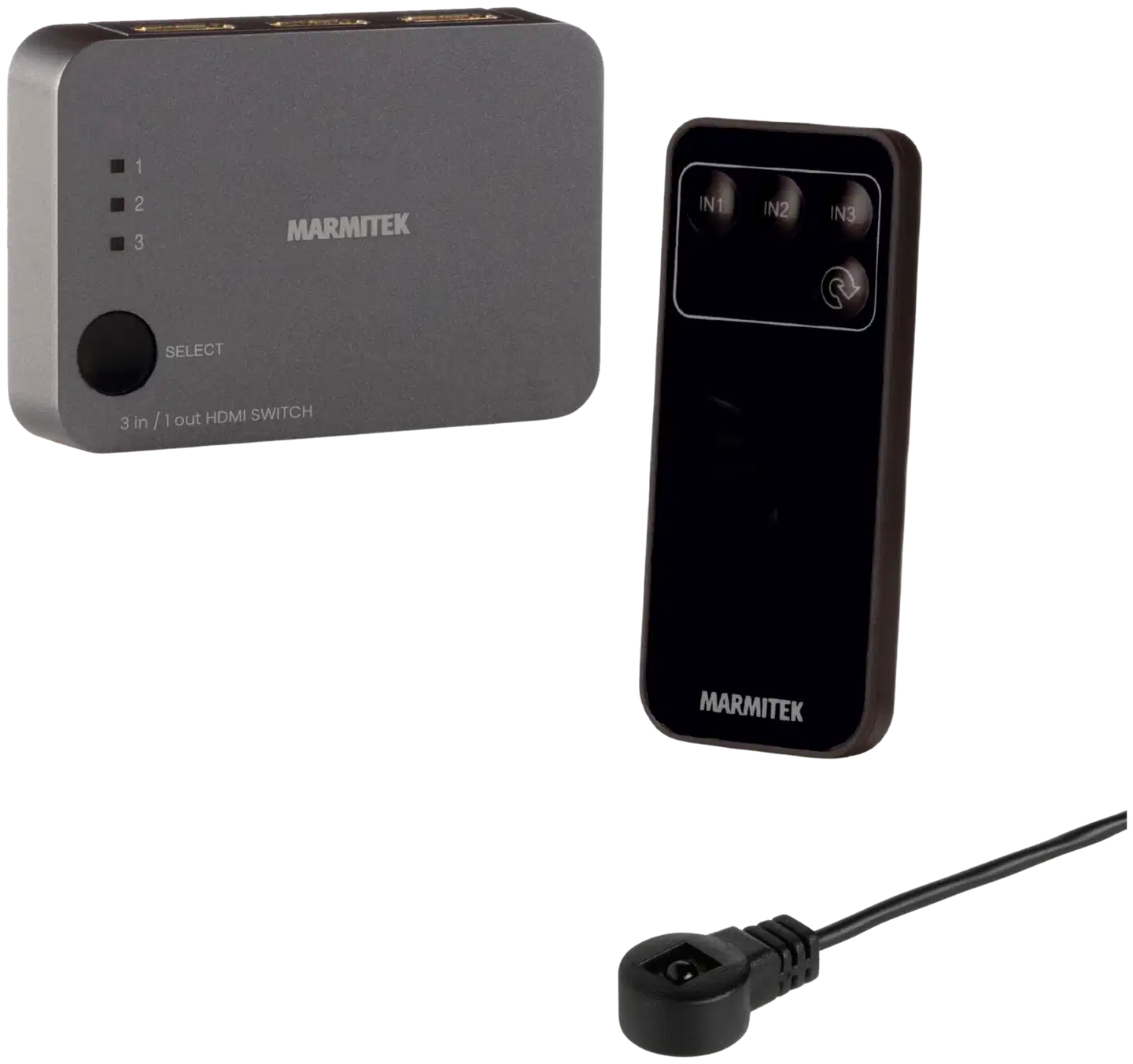 Marmitek HDMI-kytkin Connect 310 UHD 2.0 HDMI-tulolla - 1