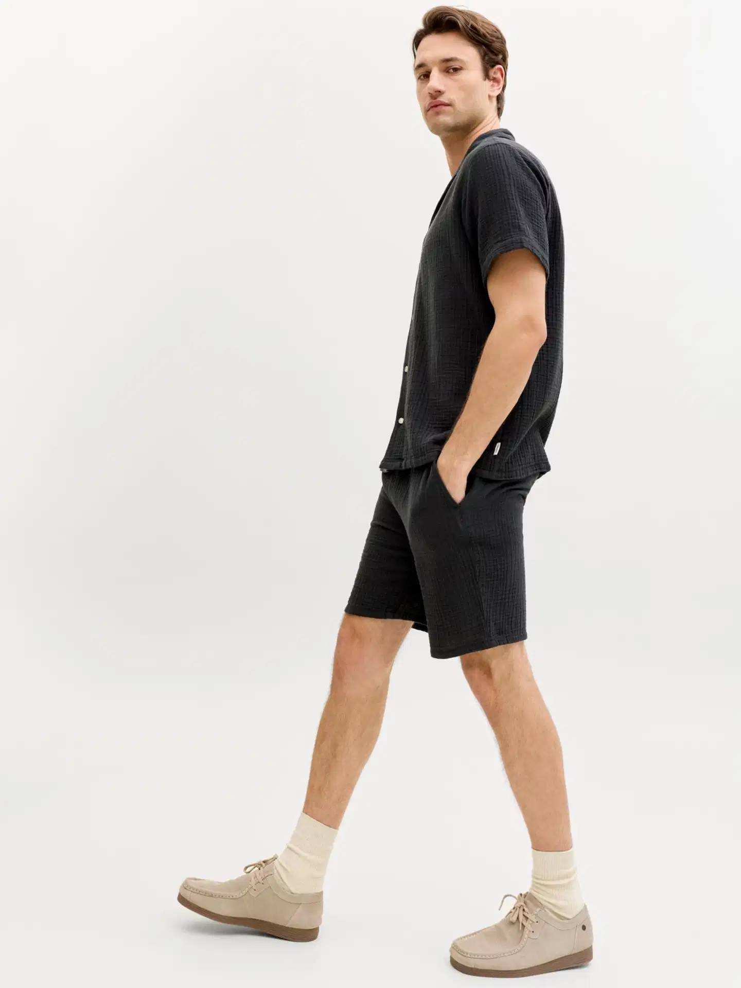 JJ REBEL miesten shortsit Jrebjason - BLACK - 5