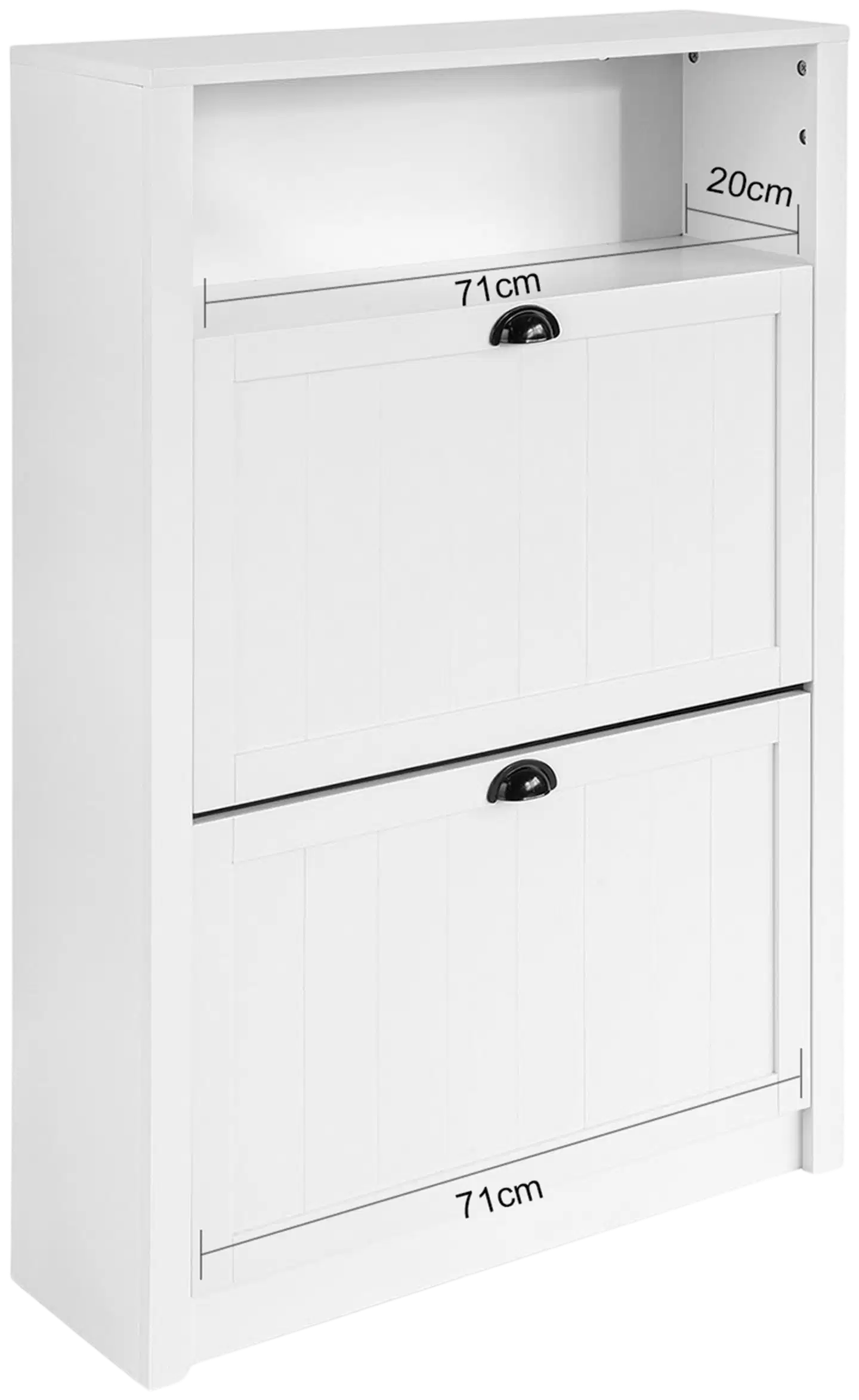 SoBuy kenkäkaappi valkoinen FSR87-W - 3