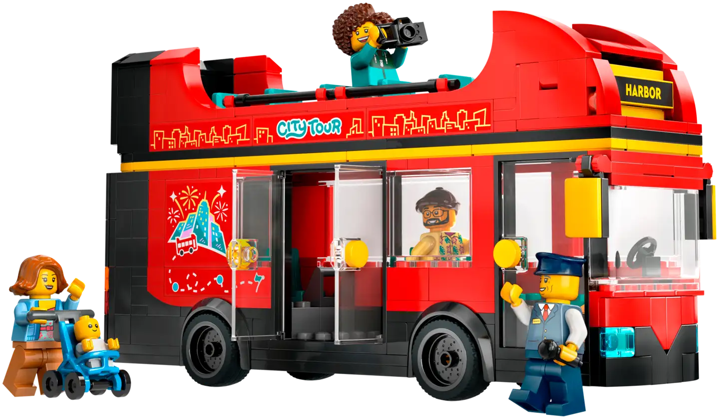 LEGO® City Great Vehicles 60407 Pun. kaksikerroksinen turistibussi - 4