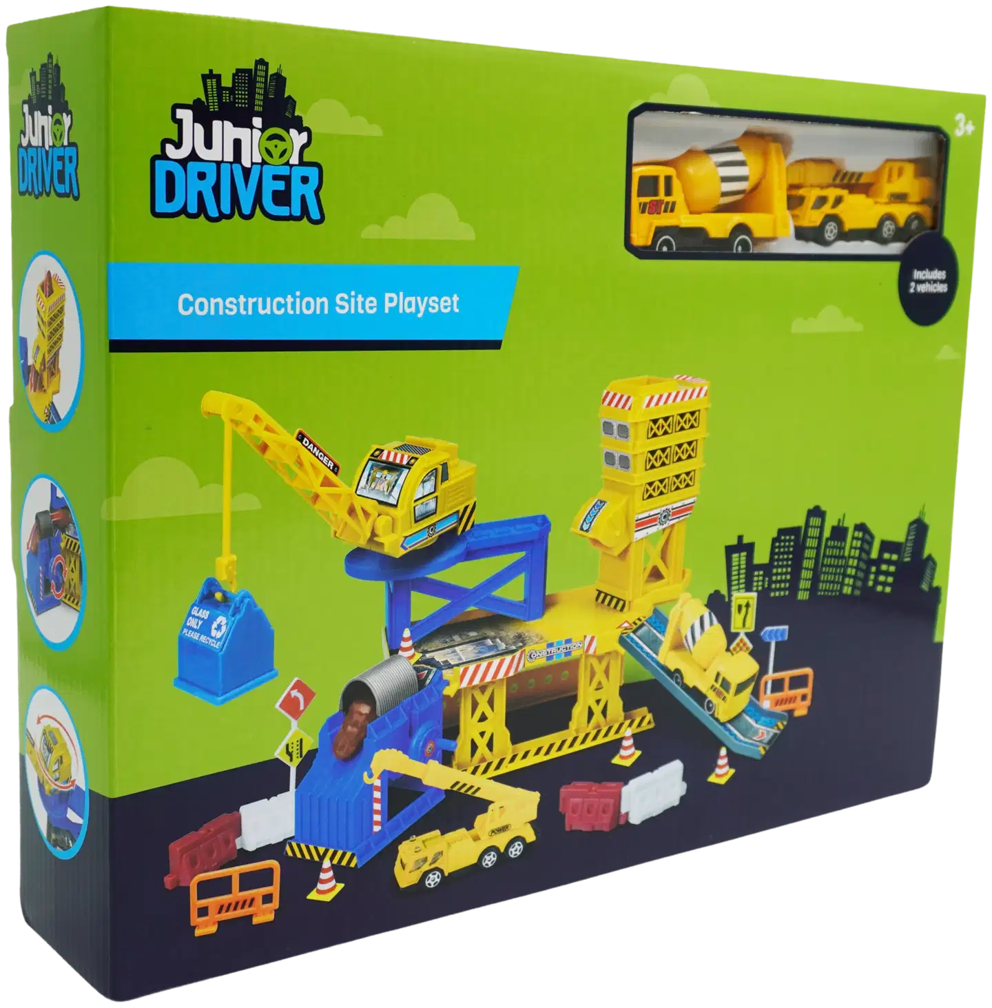 Junior Driver 40-osainen rakennustyömaa-leikkisetti - 1