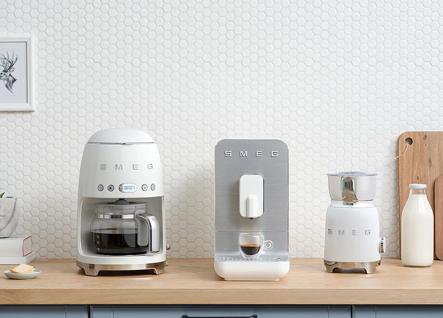 Smeg kahviautomaatti valkoinen BCC11WHMEU - 14