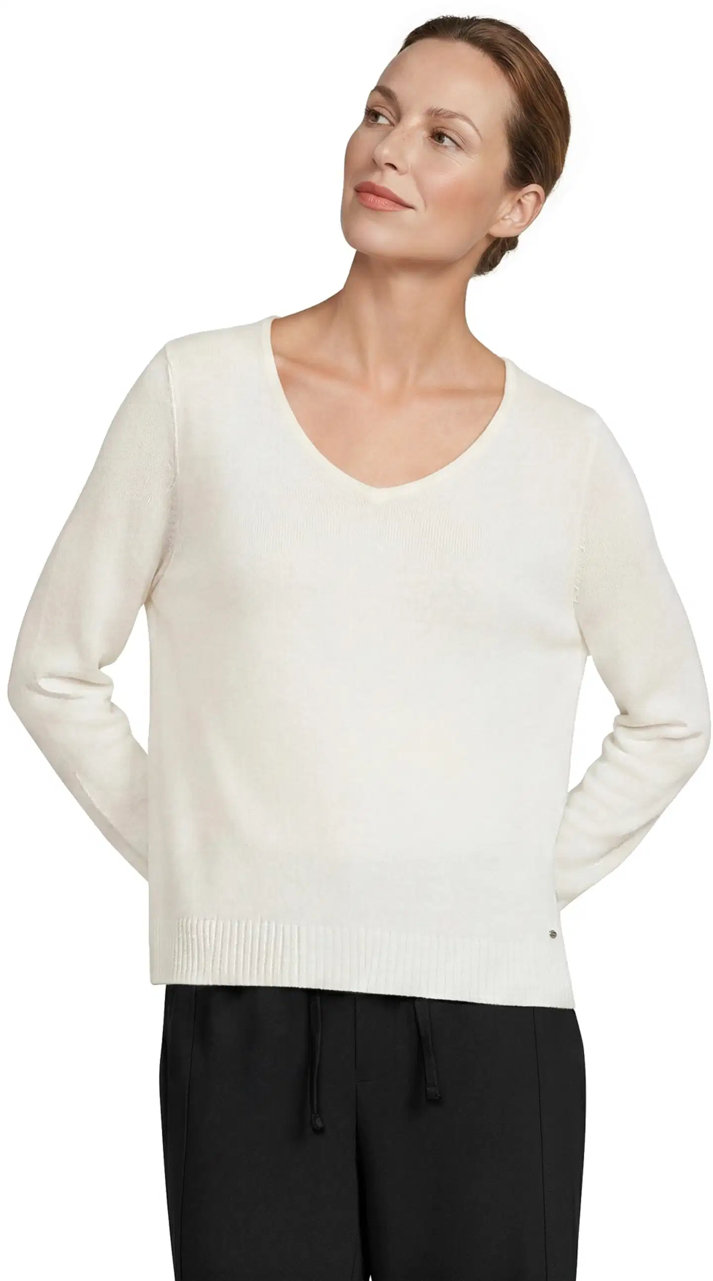 London Fog naisten villaneule 213L265001 - white - 3