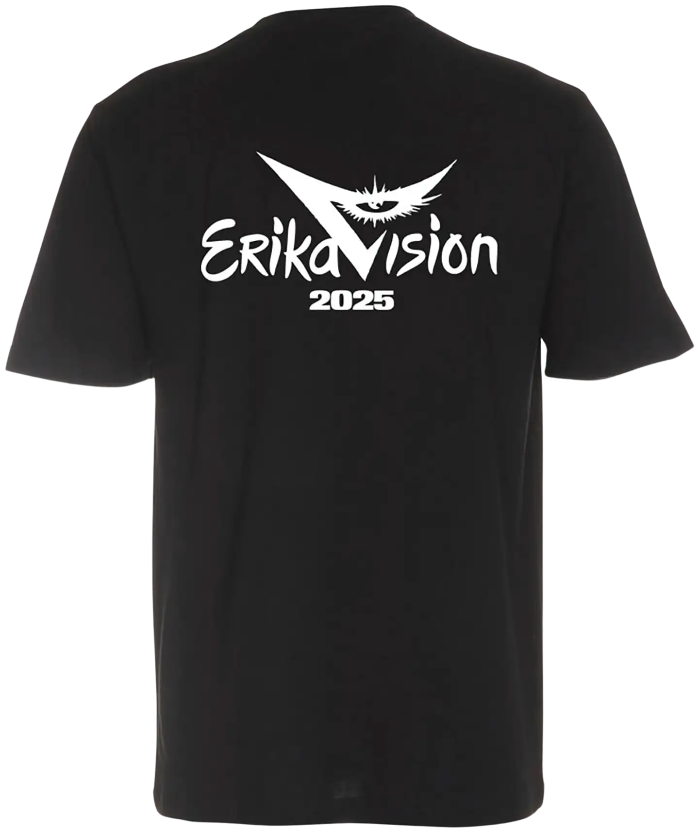 Erika Vikman unisex t-paita Erikavision 2025 - MUSTA - 2