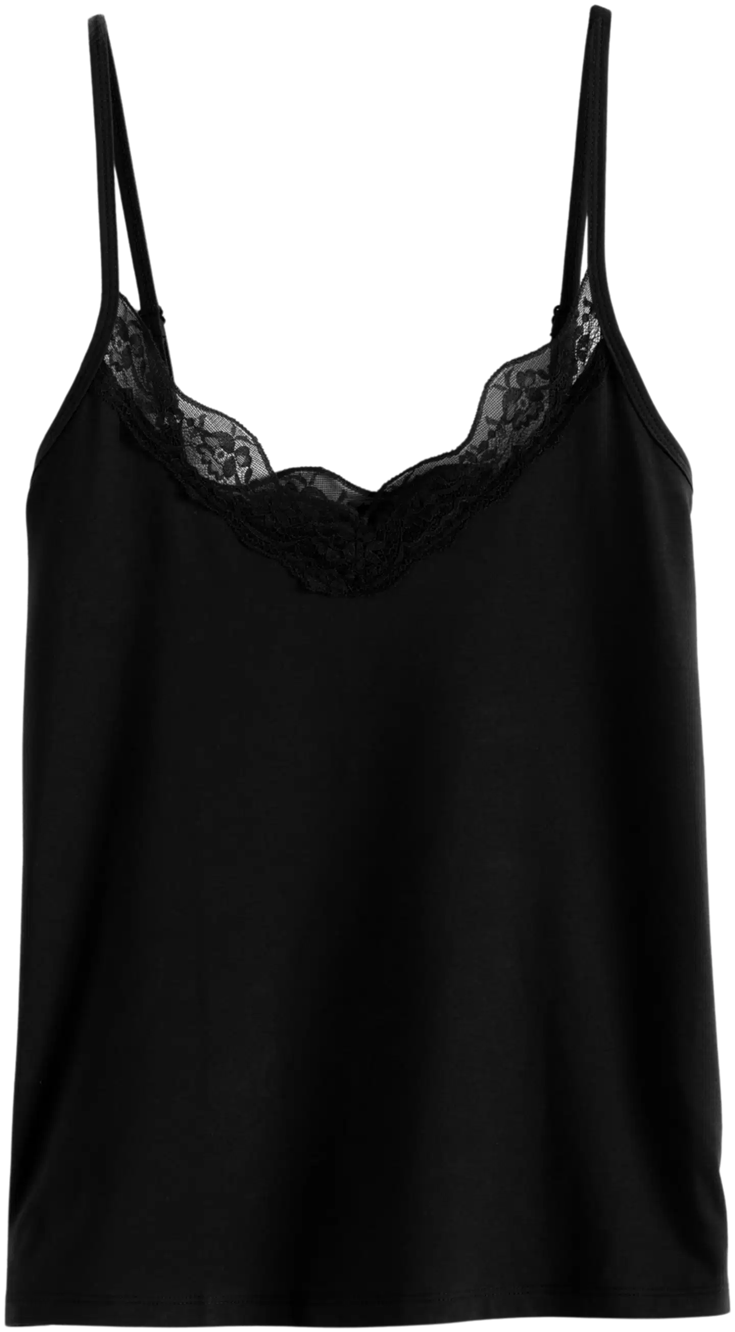 TEX naisten toppi pitsisomisteella I958550 - BLACK 1 - 5